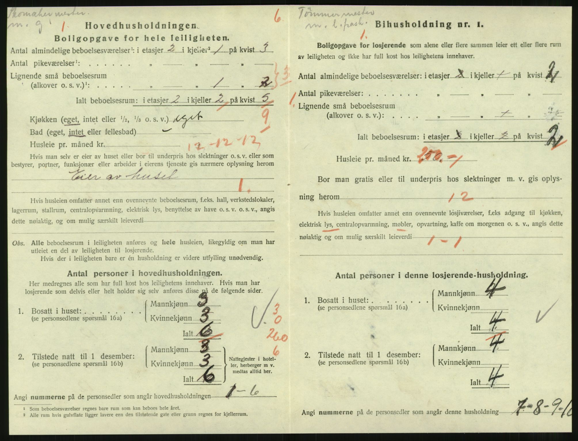 SAT, 1920 census for Molde, 1920, p. 1242