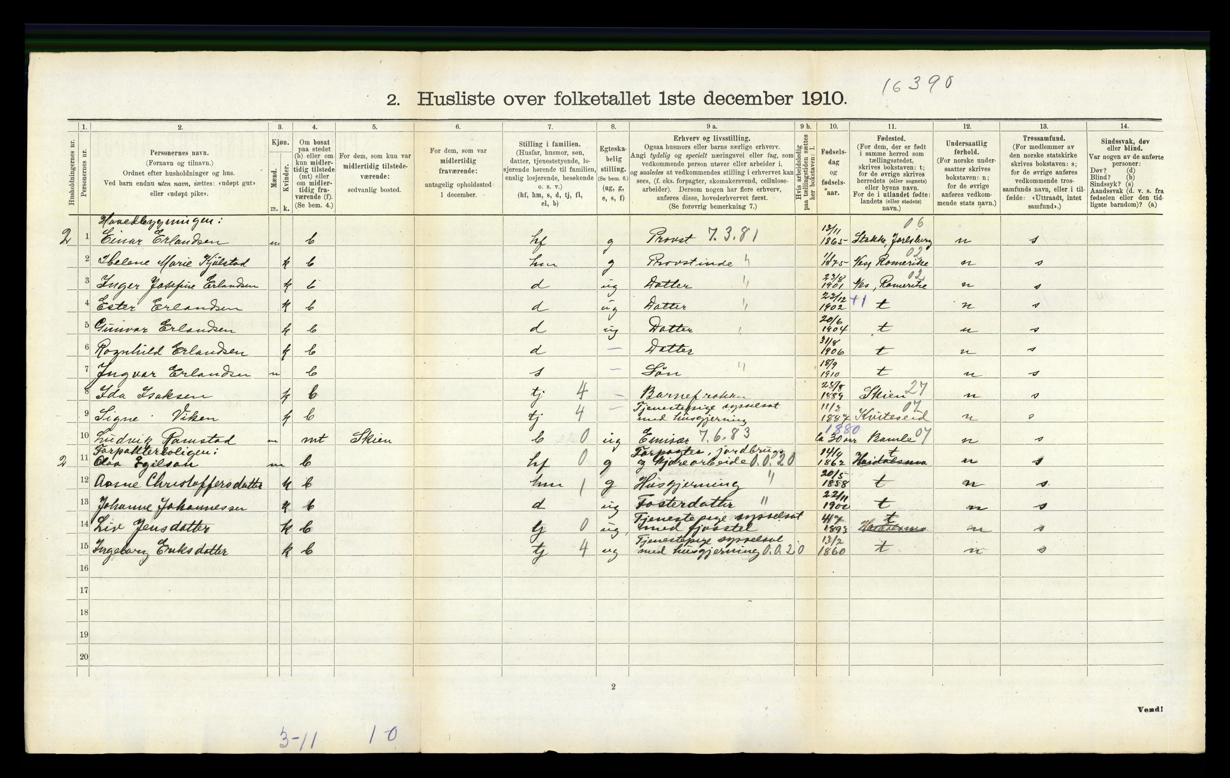 RA, 1910 census for Lårdal, 1910, p. 194