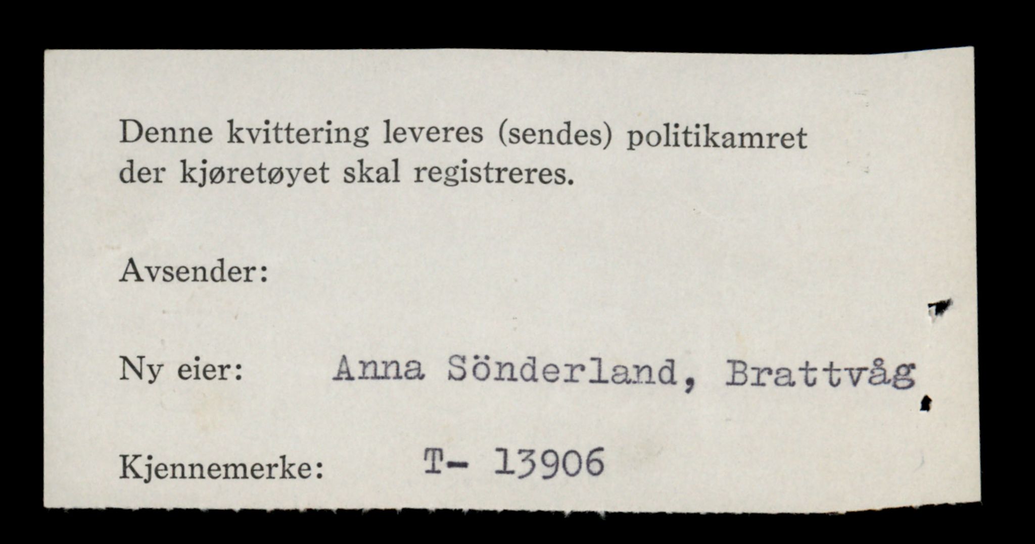 Møre og Romsdal vegkontor - Ålesund trafikkstasjon, AV/SAT-A-4099/F/Fe/L0042: Registreringskort for kjøretøy T 13906 - T 14079, 1927-1998, p. 6