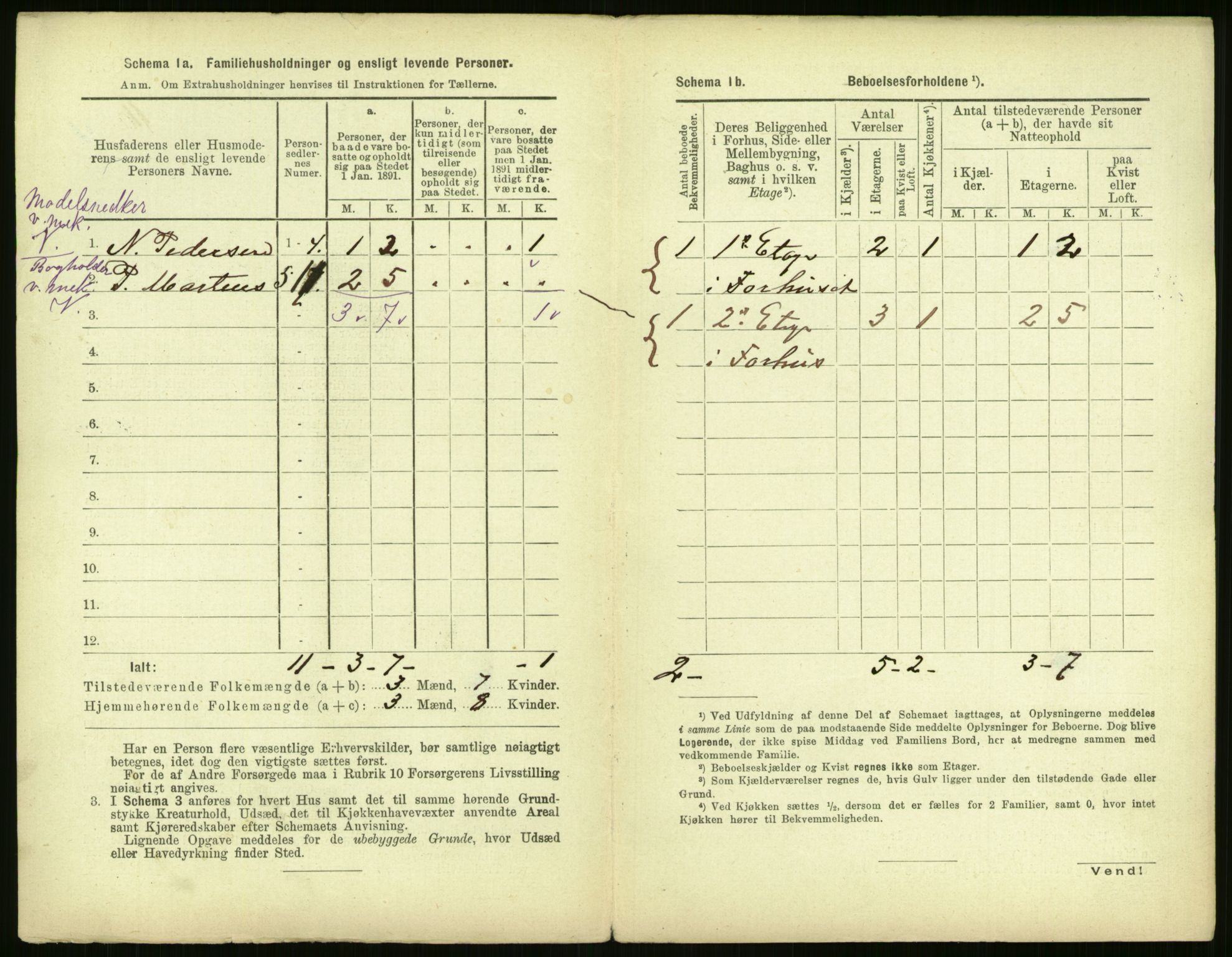 RA, 1891 census for 0301 Kristiania, 1891, p. 157085