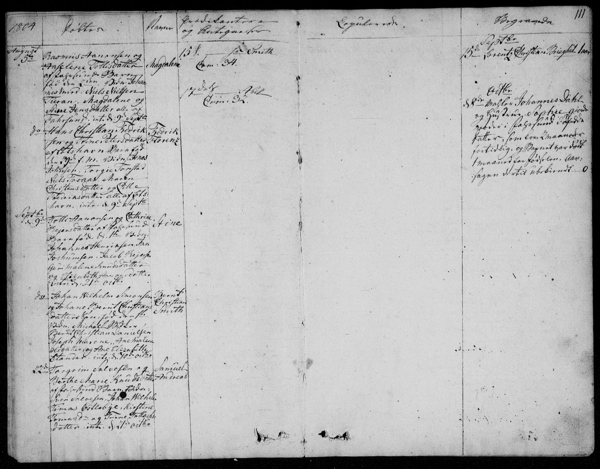 Farsund sokneprestkontor, AV/SAK-1111-0009/F/Fa/L0001: Parish register (official) no. A 1, 1784-1815, p. 111