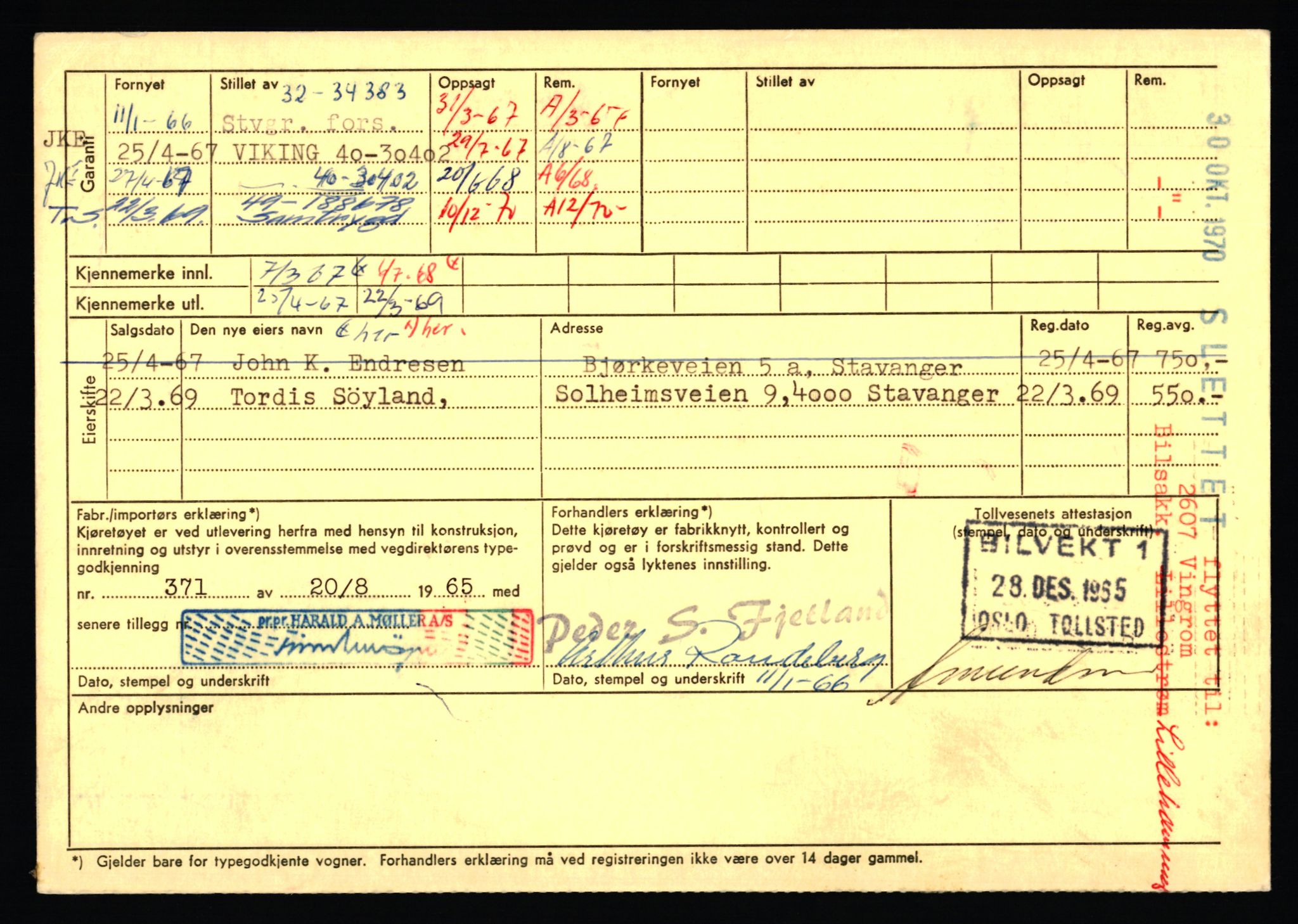 Stavanger trafikkstasjon, AV/SAST-A-101942/0/F/L0073: L-84100 - L-86499, 1930-1971, p. 584