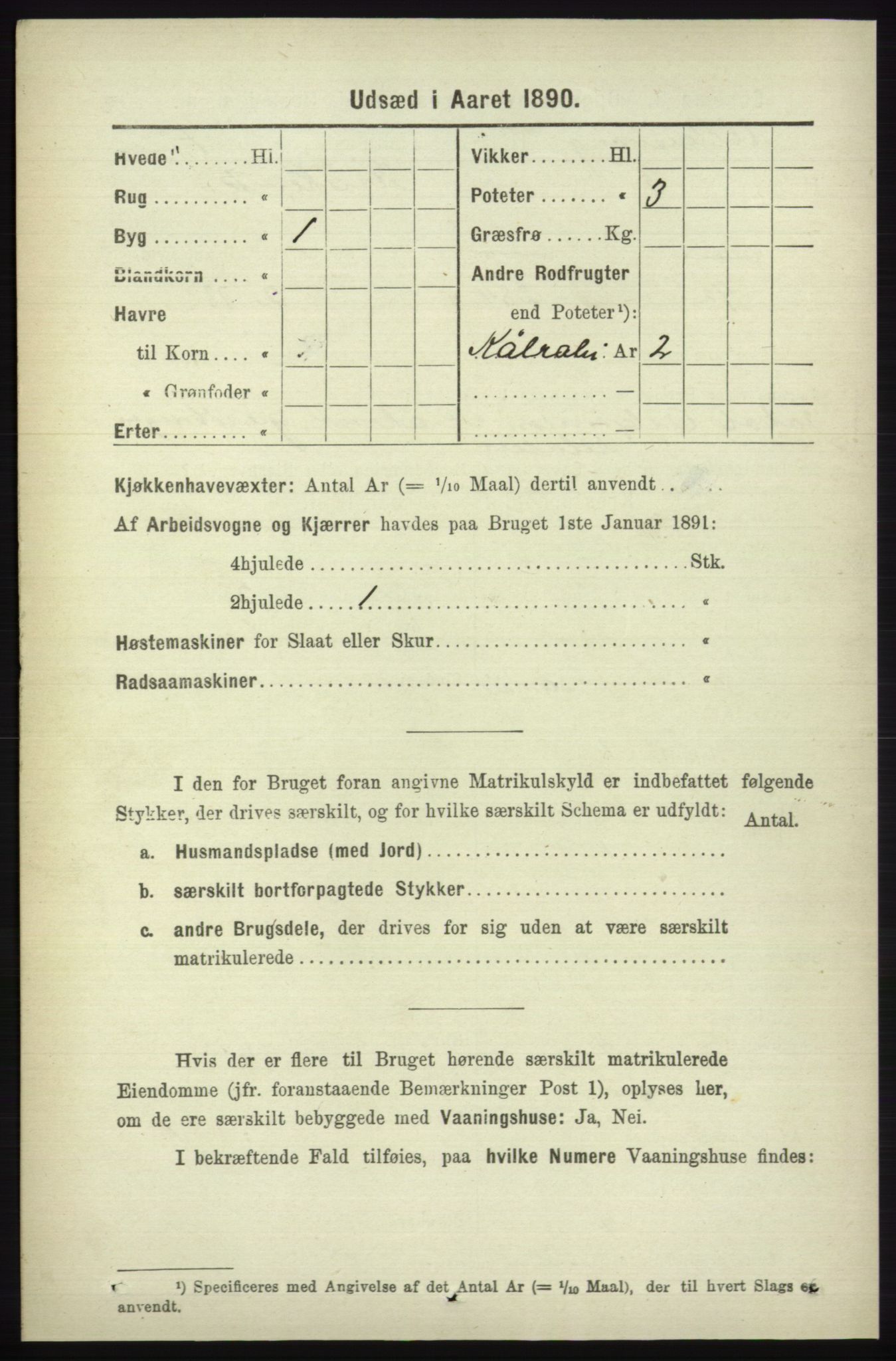 RA, 1891 census for 1230 Ullensvang, 1891, p. 7338