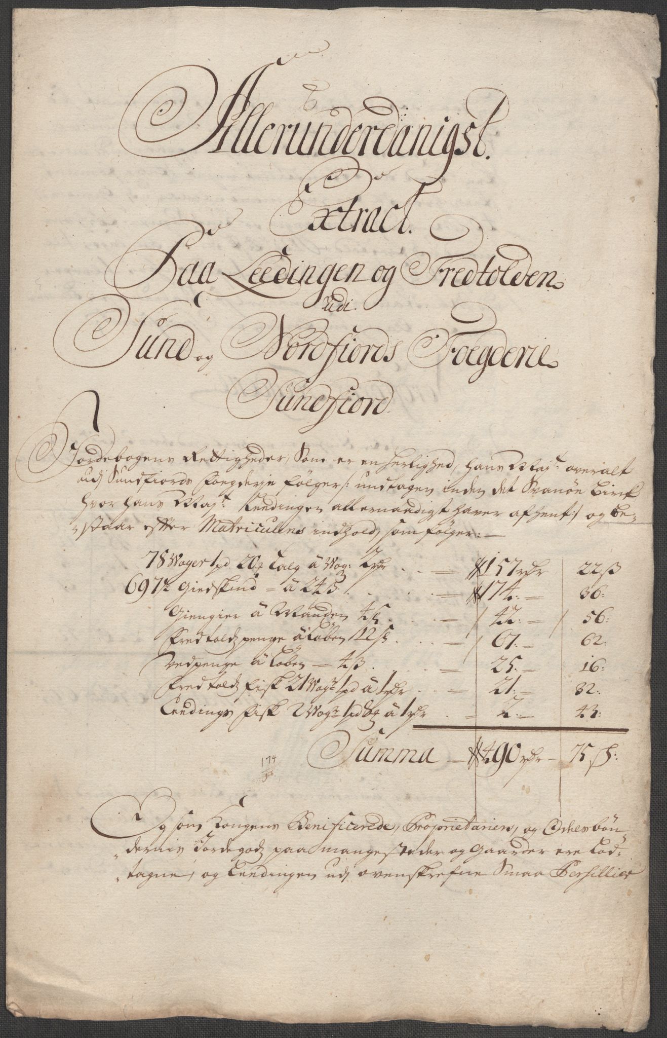 Rentekammeret inntil 1814, Reviderte regnskaper, Fogderegnskap, RA/EA-4092/R53/L3435: Fogderegnskap Sunn- og Nordfjord, 1712, p. 181
