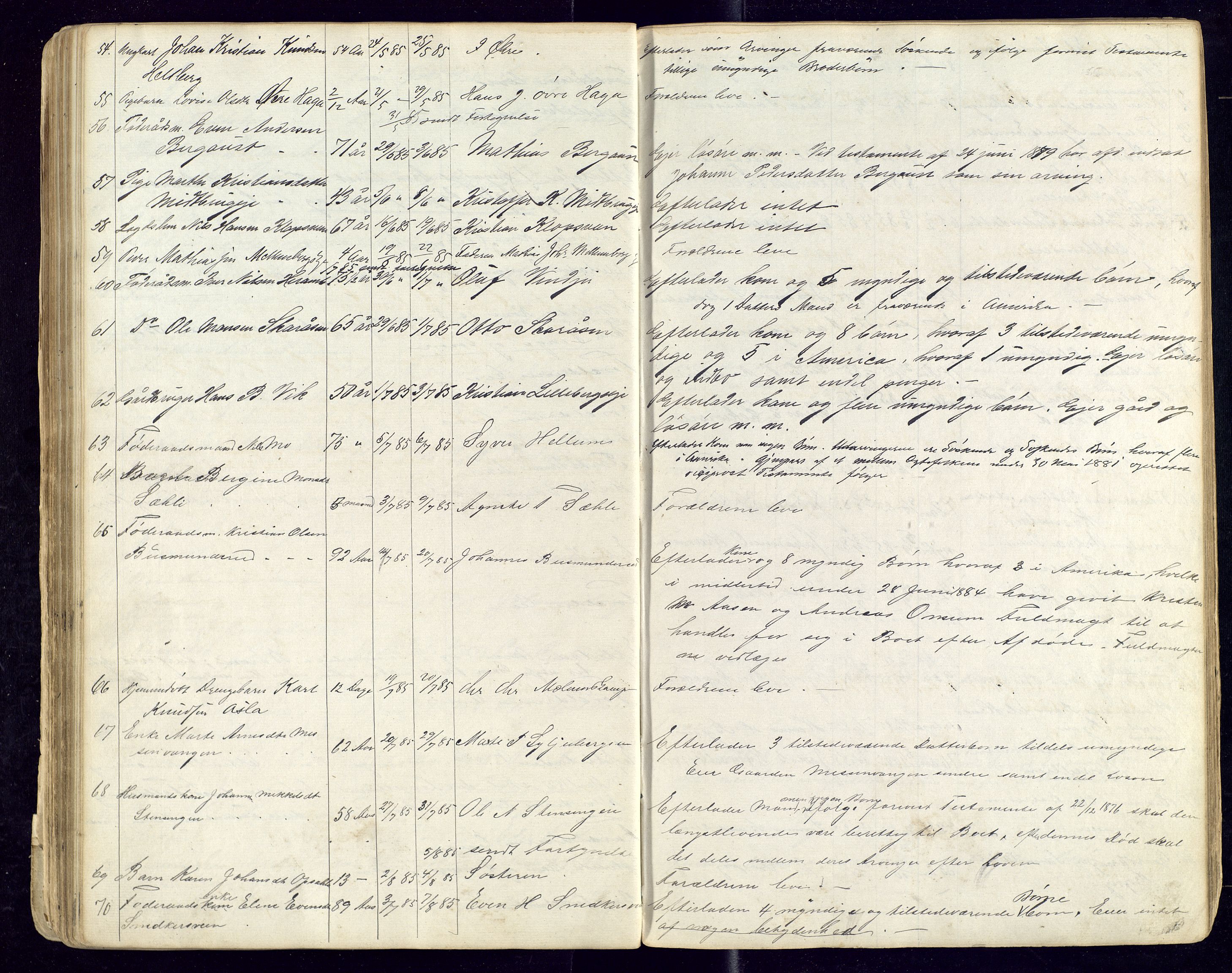 Moelv lensmannskontor, AV/SAH-LHR-017/H/Ha/L0003: Dødsfallsprotokoller, 1869-1892