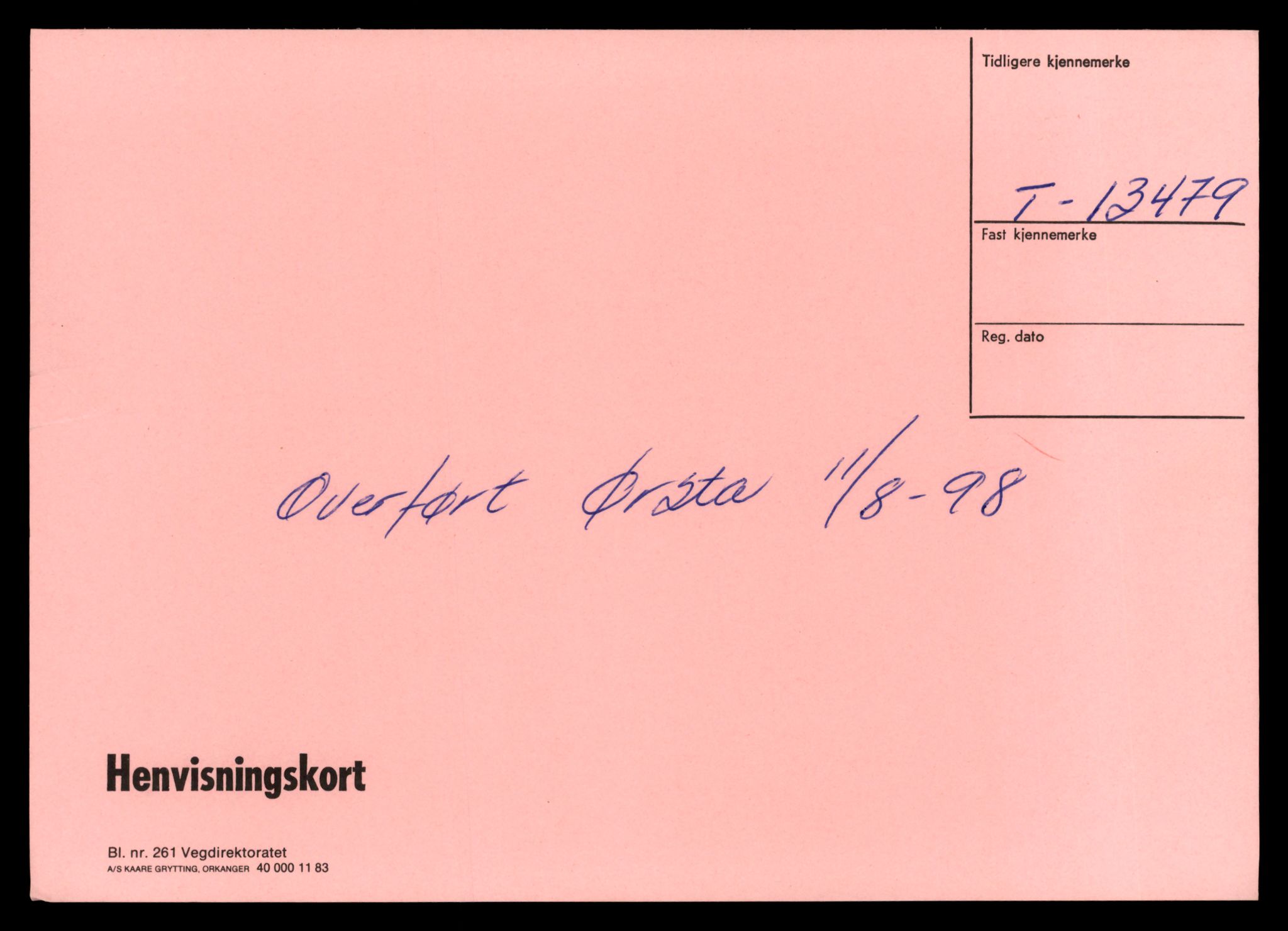 Møre og Romsdal vegkontor - Ålesund trafikkstasjon, AV/SAT-A-4099/F/Fe/L0039: Registreringskort for kjøretøy T 13361 - T 13530, 1927-1998, p. 2032