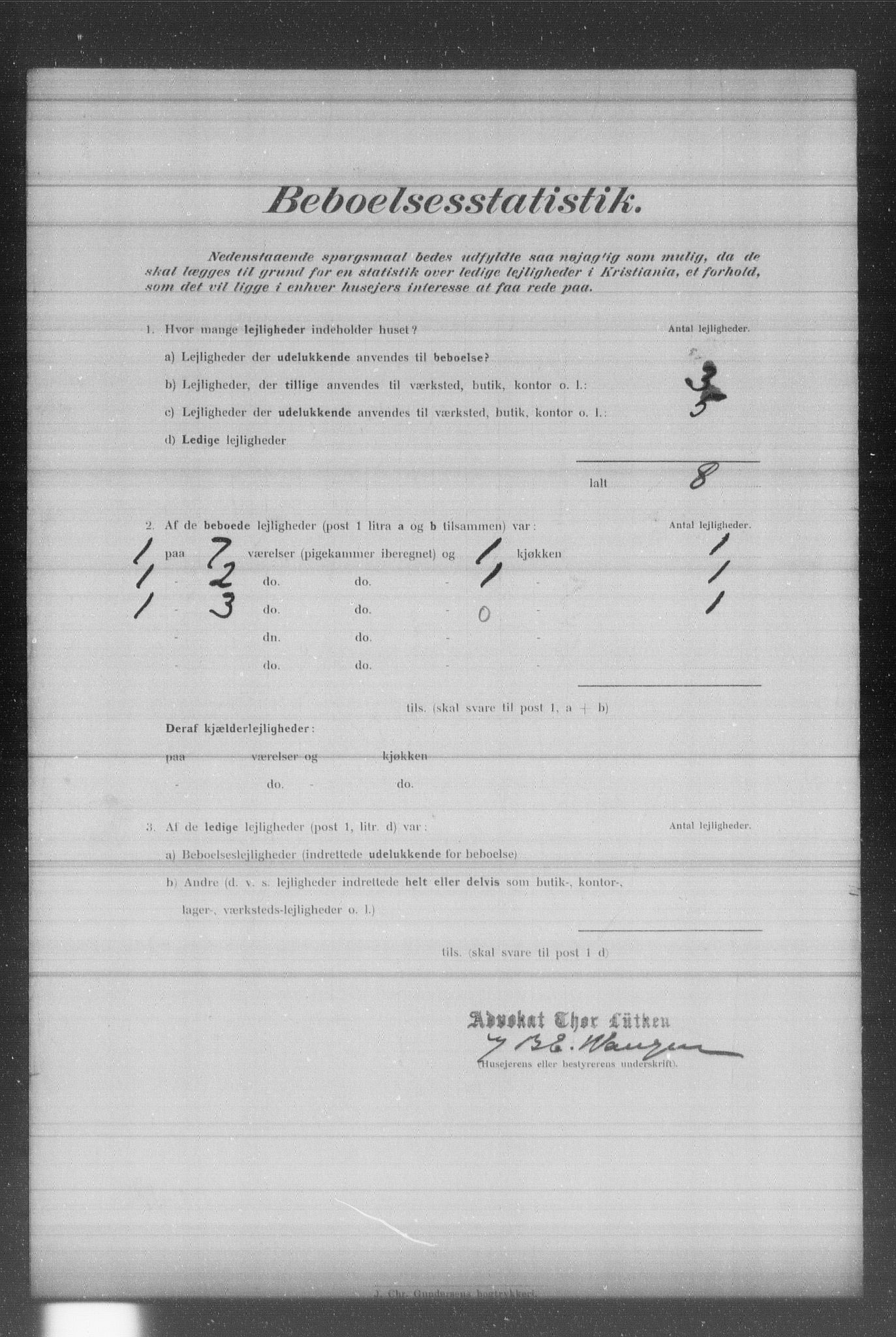 OBA, Municipal Census 1902 for Kristiania, 1902, p. 401