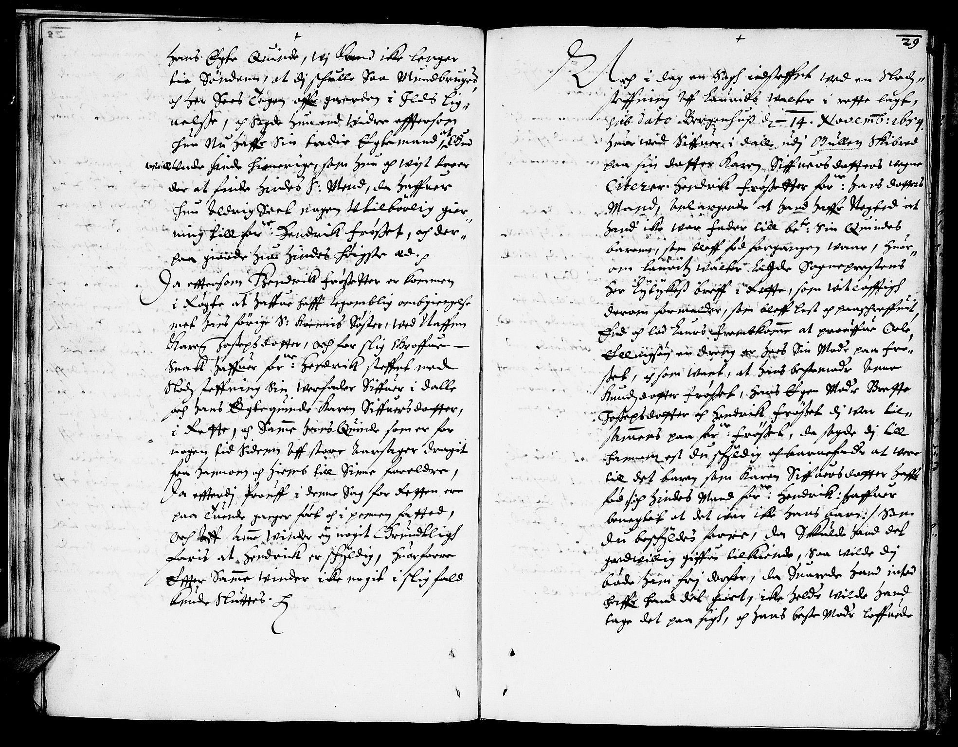 Nordhordland sorenskrivar, AV/SAB-A-2901/1/F/Fa/L0005: Tingbok (justisprotokoll), 1654-1655, p. 28b-29a