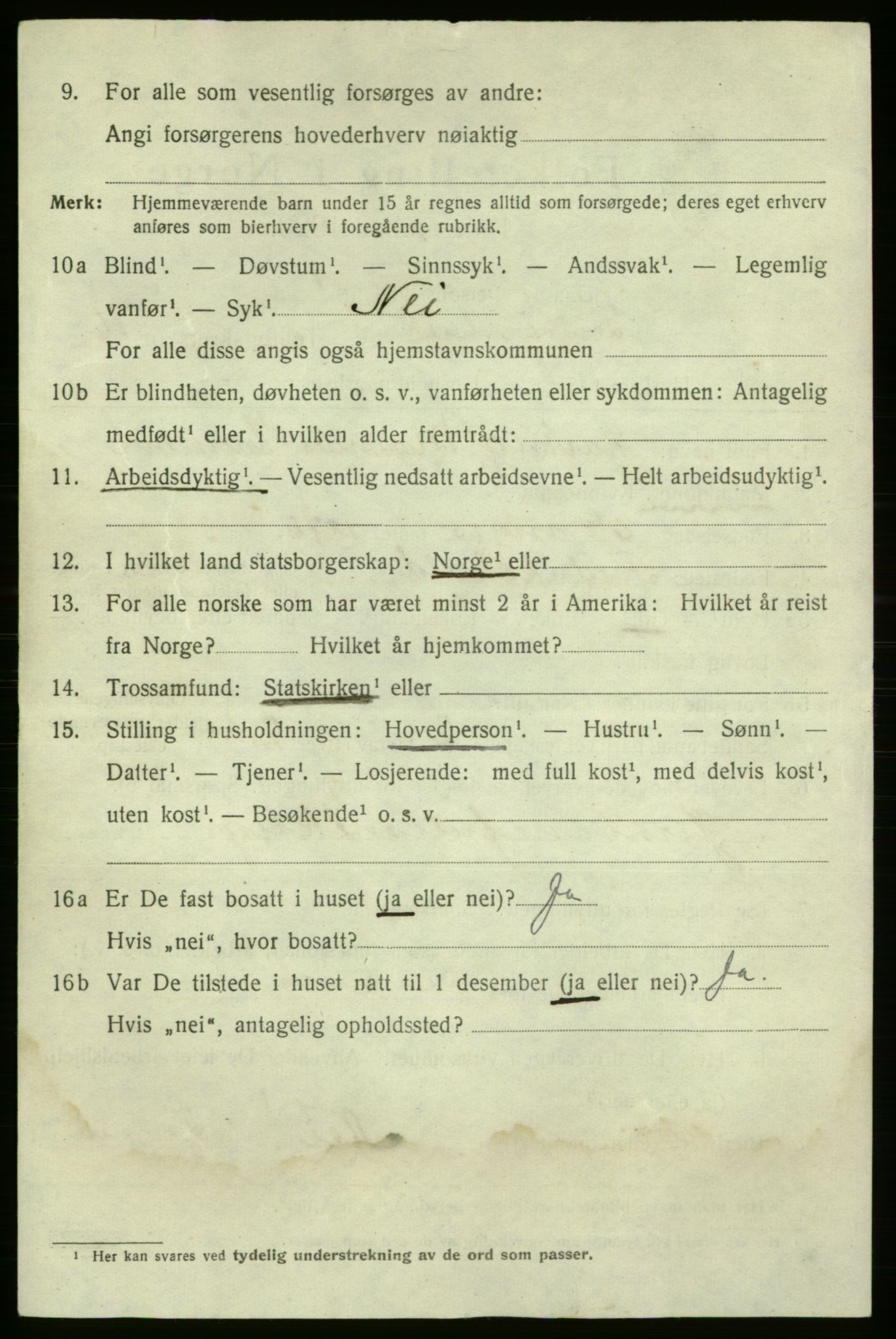 SAO, 1920 census for Fredrikshald, 1920, p. 24734