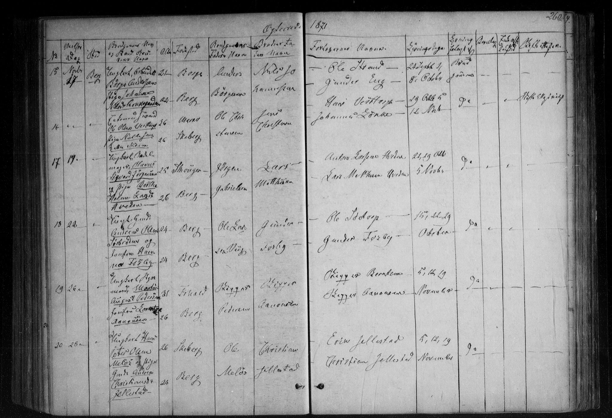 Berg prestekontor Kirkebøker, SAO/A-10902/F/Fa/L0005: Parish register (official) no. I 5, 1861-1877, p. 260