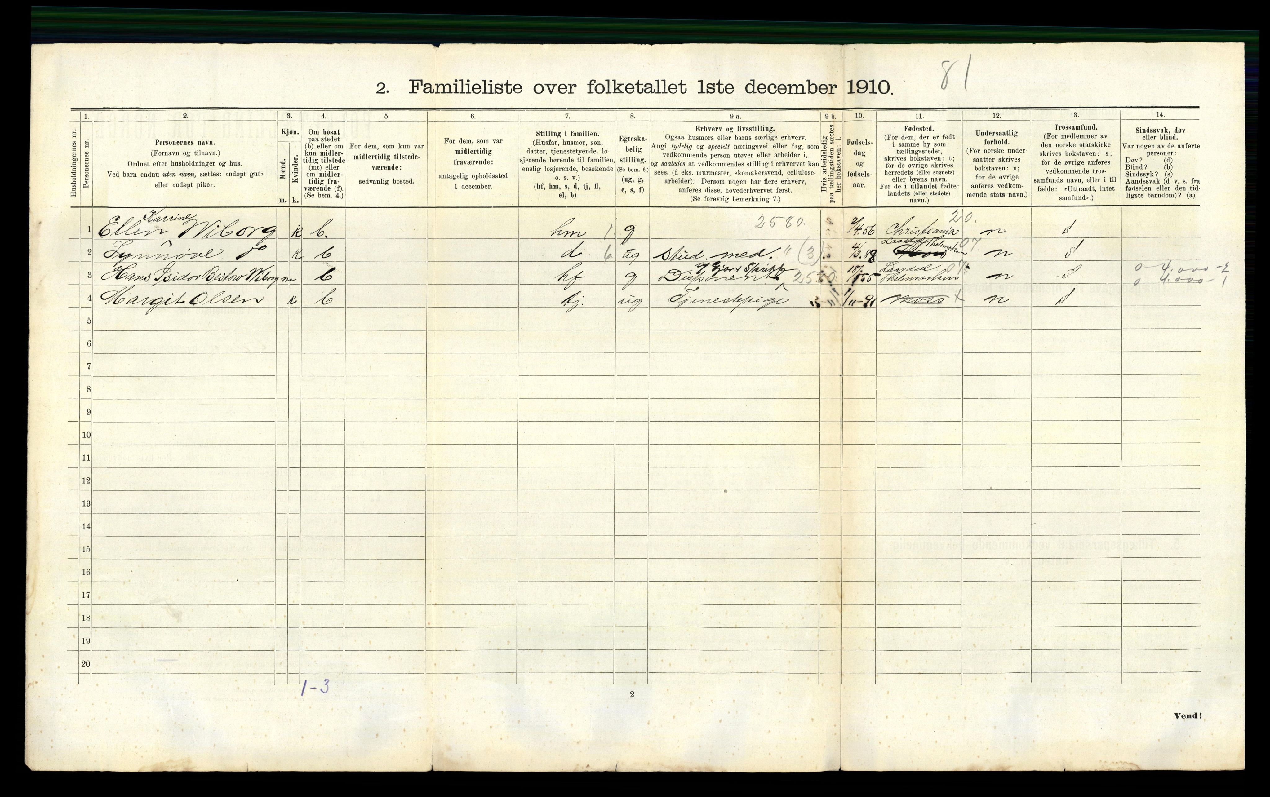 RA, 1910 census for Moss, 1910, p. 614