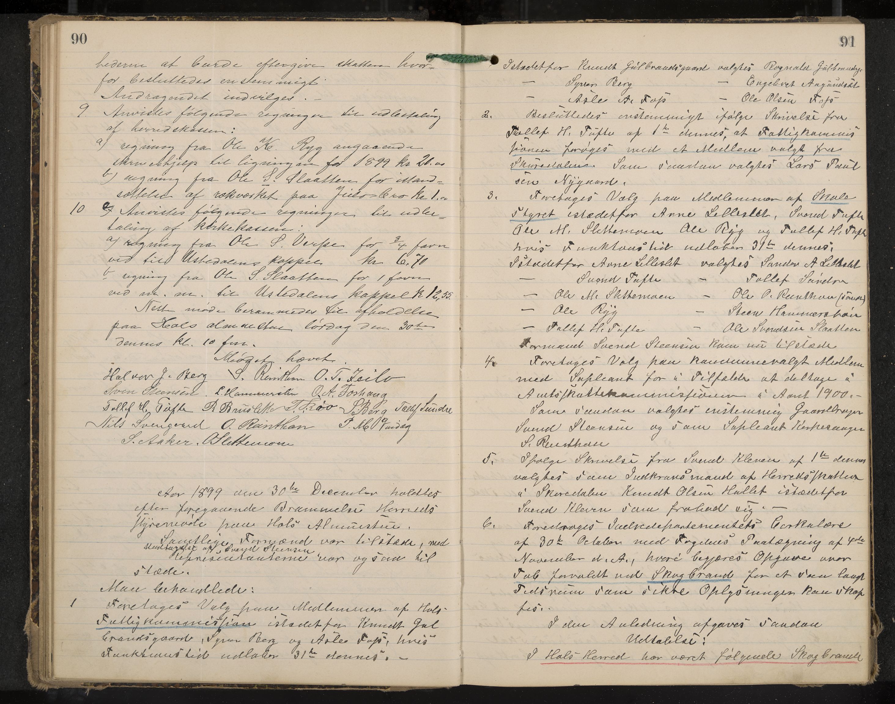 Hol formannskap og sentraladministrasjon, IKAK/0620021-1/A/L0003: Møtebok, 1897-1904, p. 90-91