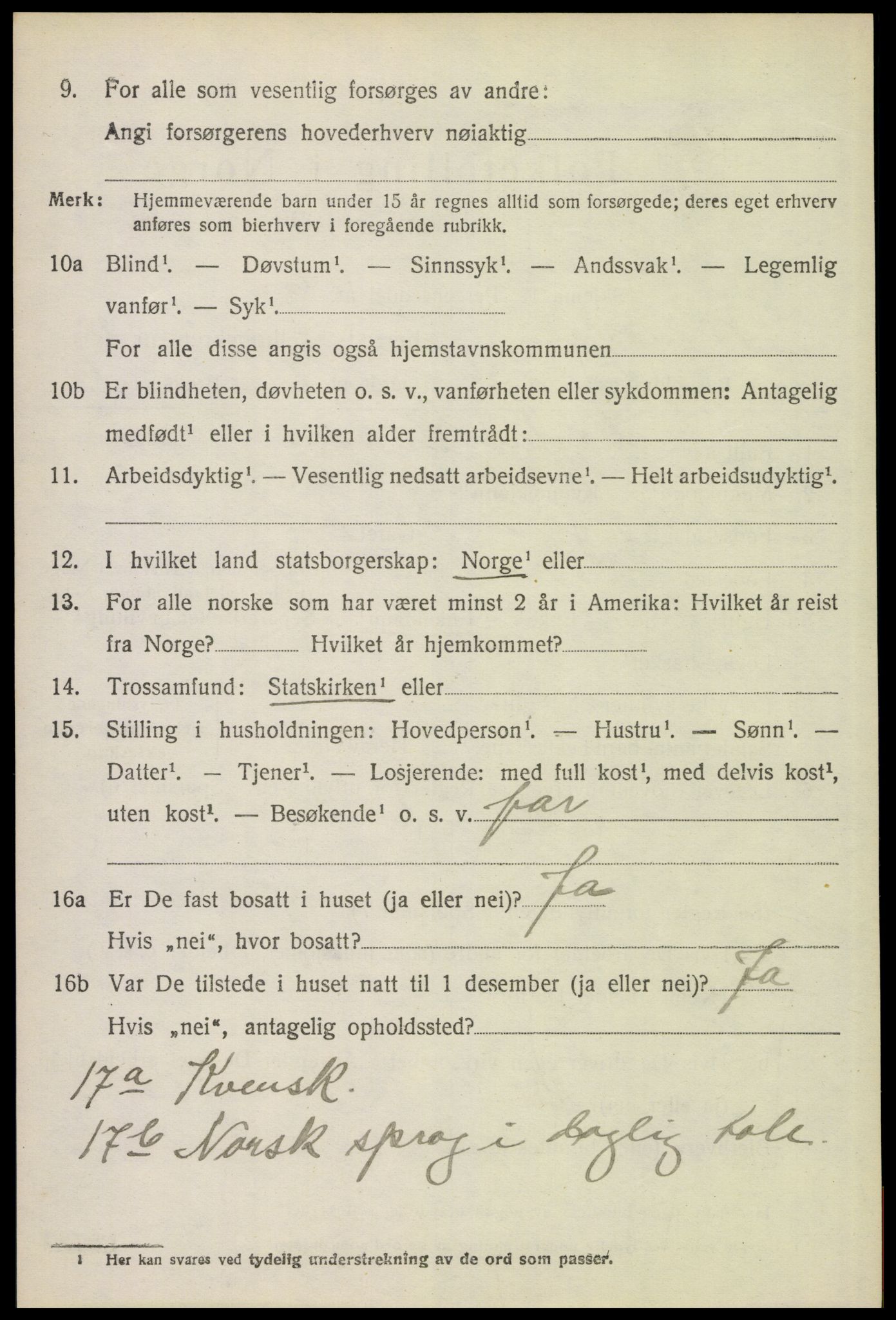 SAH, 1920 census for Brandval, 1920, p. 8861