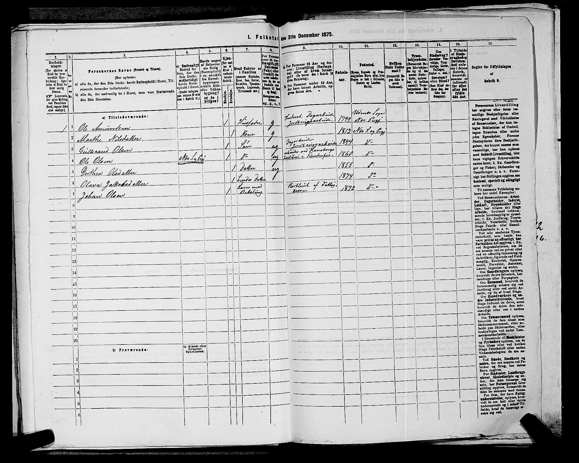 RA, 1875 census for 0236P Nes, 1875, p. 2034