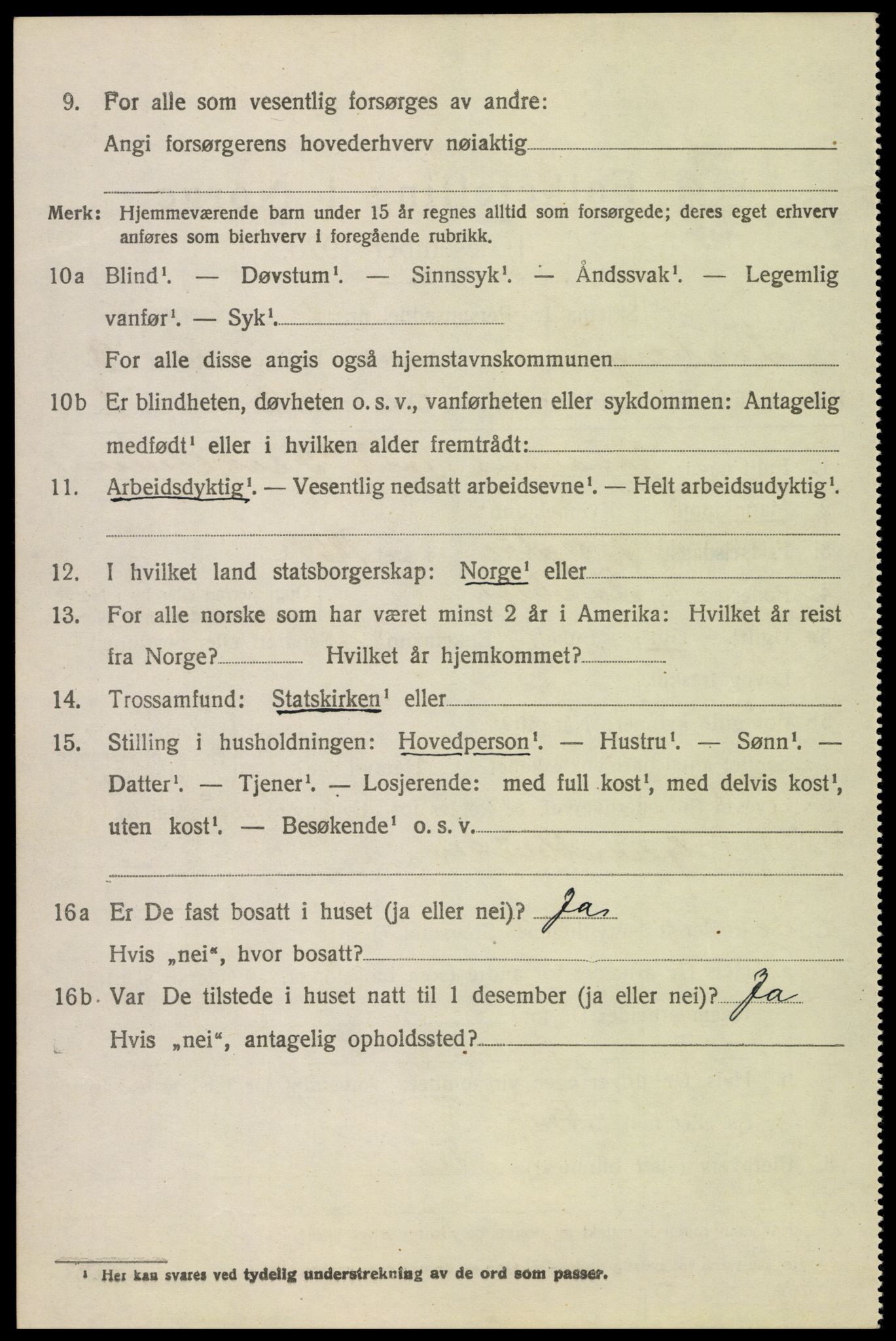 SAH, 1920 census for Fåberg, 1920, p. 10041