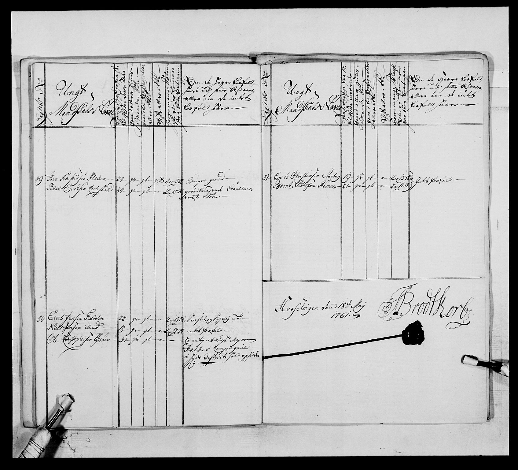 Kommanderende general (KG I) med Det norske krigsdirektorium, AV/RA-EA-5419/E/Ea/L0515: 3. Trondheimske regiment, 1756-1767, p. 374