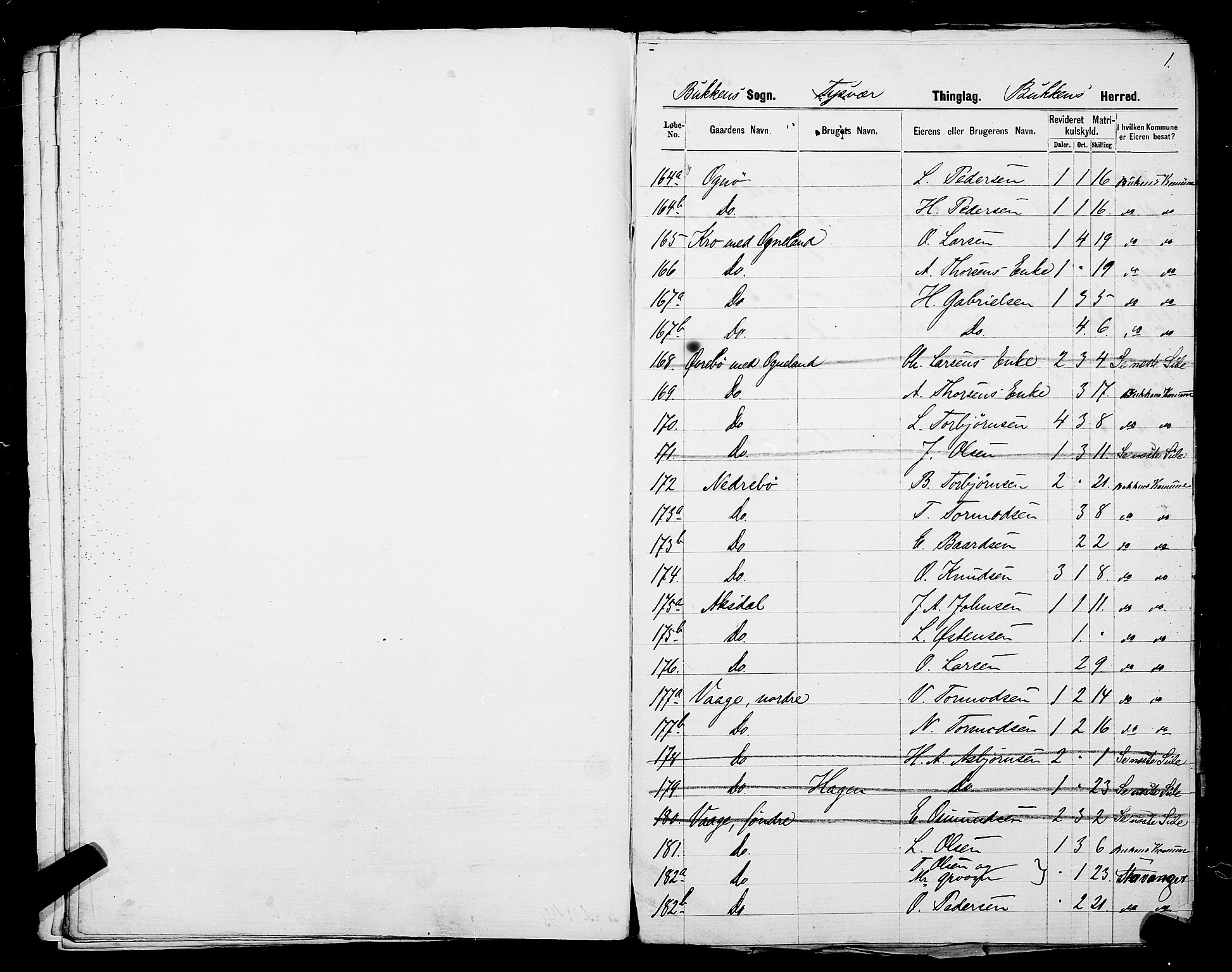 SAST, 1875 census for 1146P Tysvær, 1875, p. 47