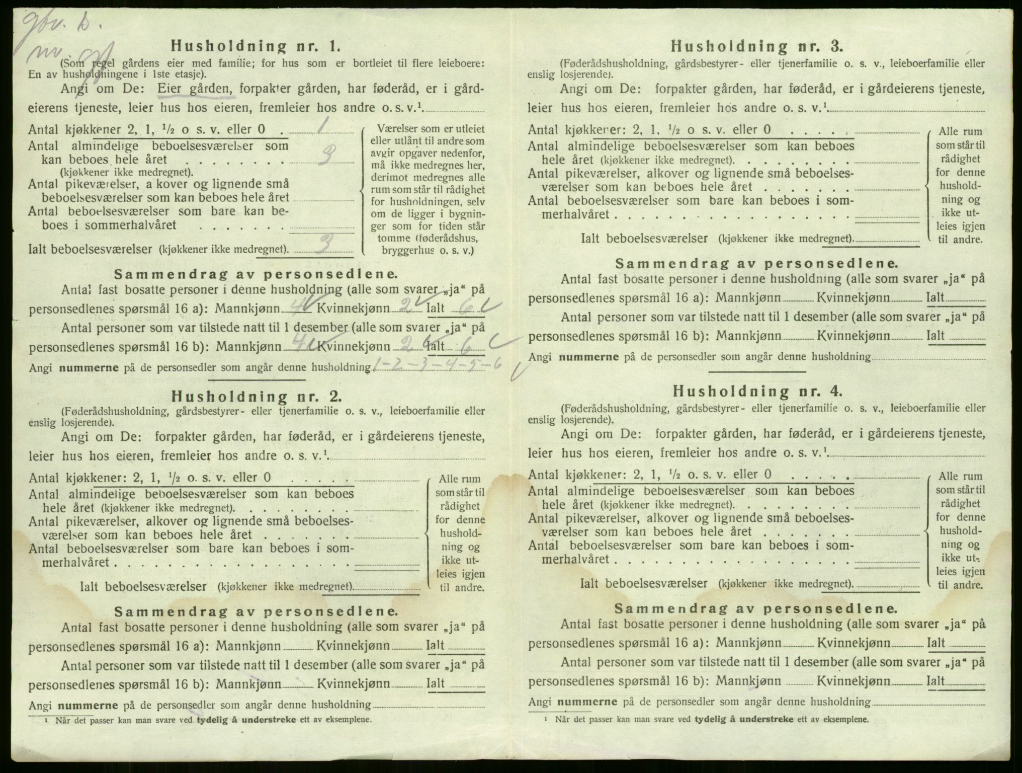 SAKO, 1920 census for Sande, 1920, p. 46