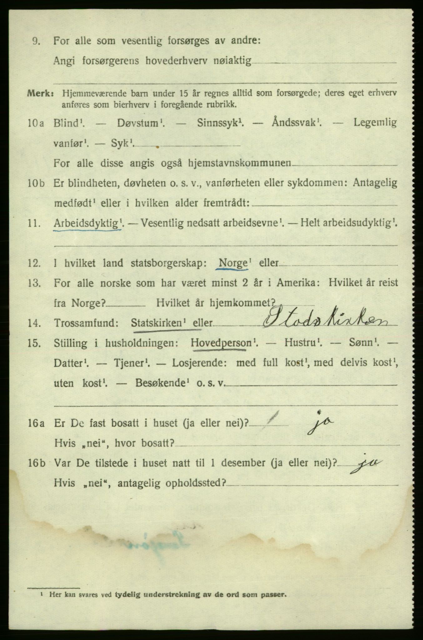 SAO, 1920 census for Fredrikshald, 1920, p. 19752