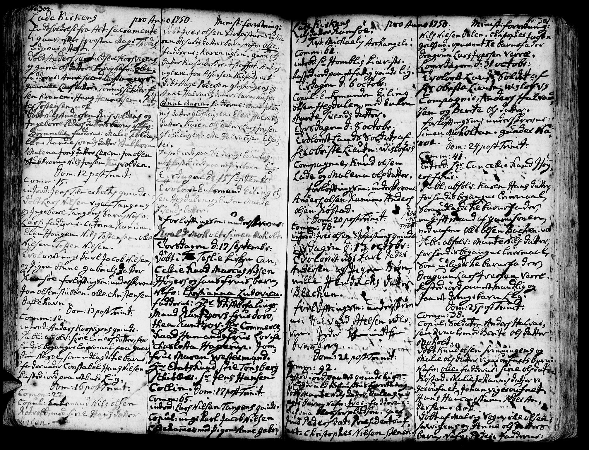Ministerialprotokoller, klokkerbøker og fødselsregistre - Sør-Trøndelag, SAT/A-1456/606/L0275: Parish register (official) no. 606A01 /1, 1727-1780, p. 300-301