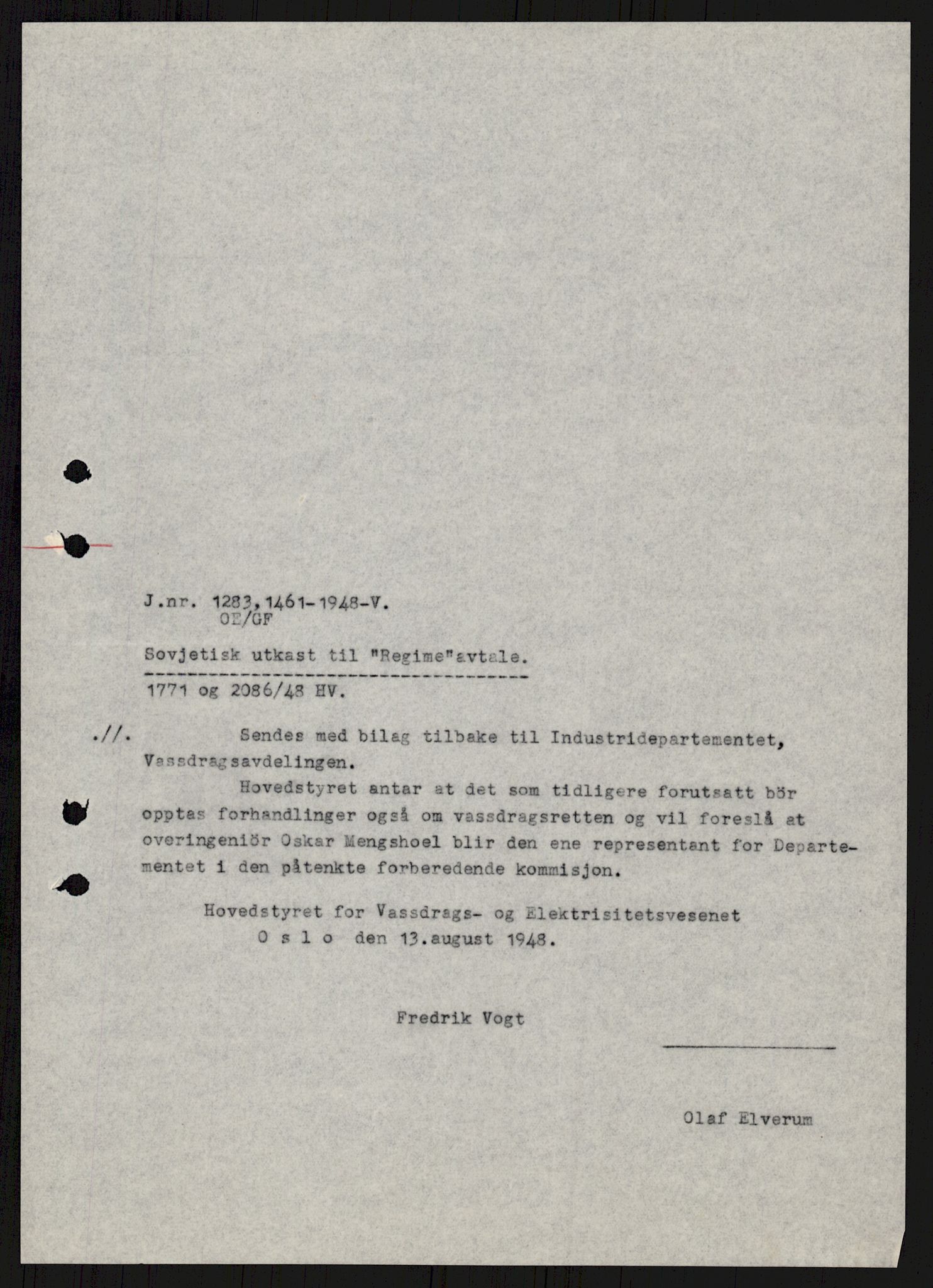 Vassdragsdirektoratet/avdelingen, RA/S-6242/F/Fa/L0537: Pasvikelva, 1932-1955, p. 862