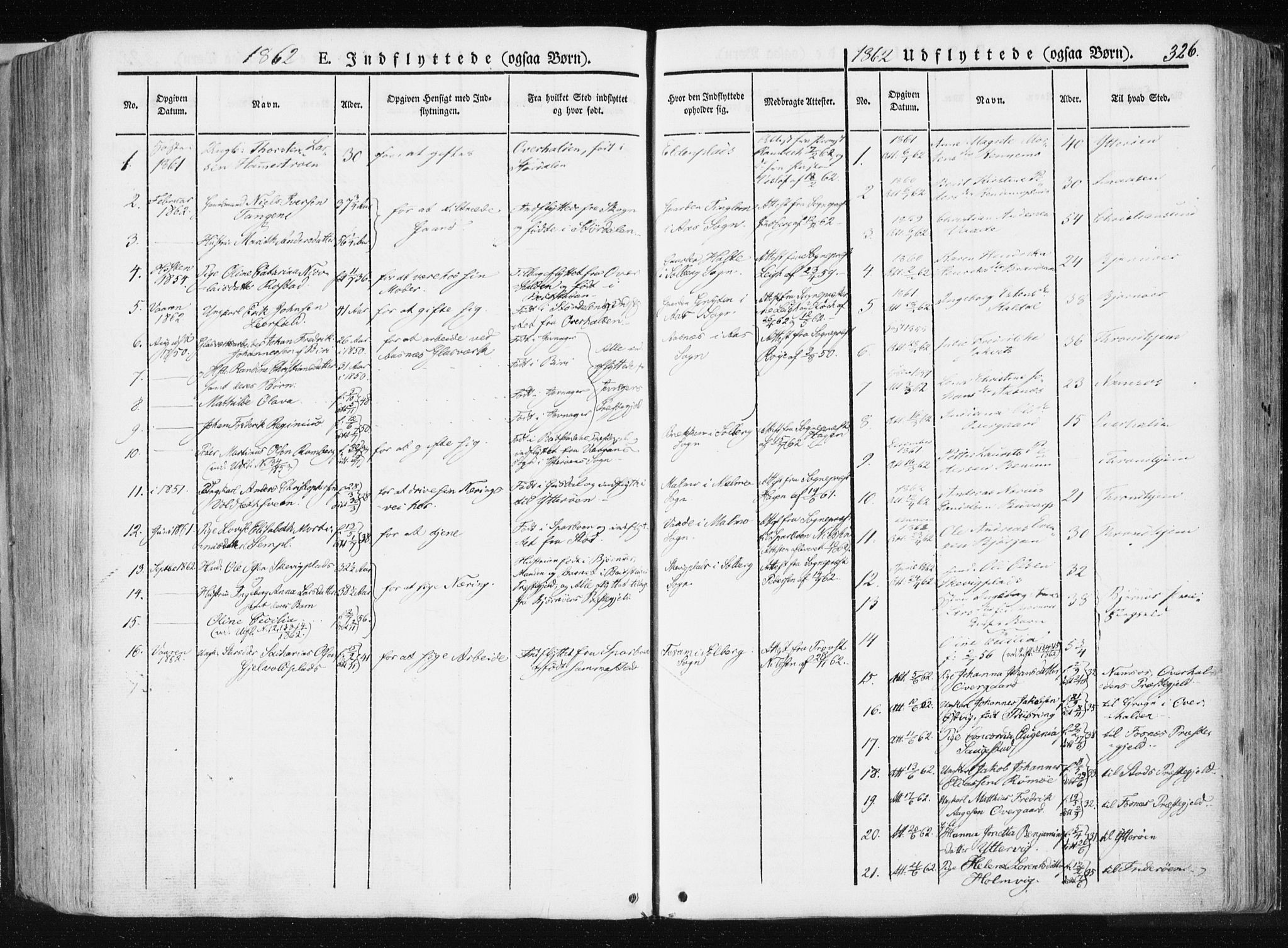 Ministerialprotokoller, klokkerbøker og fødselsregistre - Nord-Trøndelag, SAT/A-1458/741/L0393: Parish register (official) no. 741A07, 1849-1863, p. 326