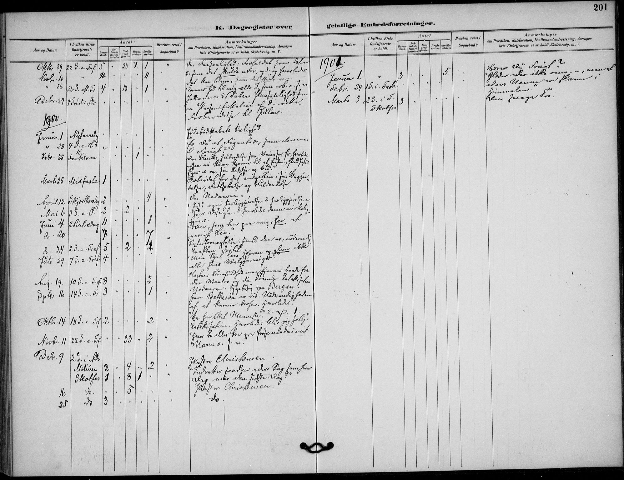 Solum kirkebøker, SAKO/A-306/F/Fb/L0002: Parish register (official) no. II 2, 1893-1901, p. 201