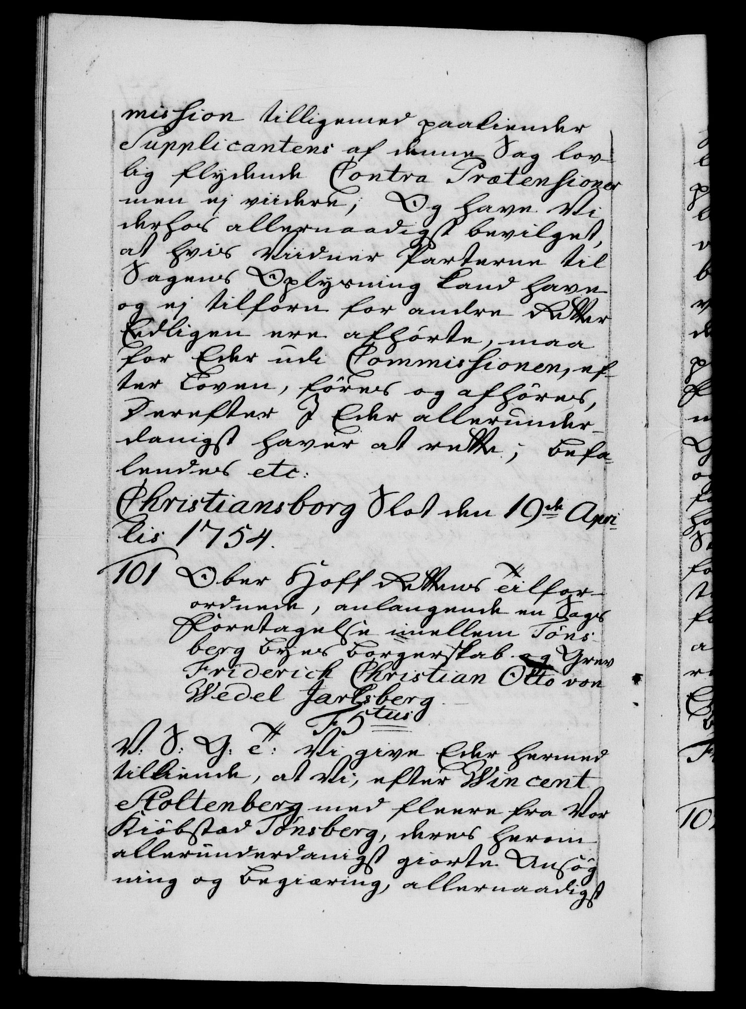 Danske Kanselli 1572-1799, AV/RA-EA-3023/F/Fc/Fca/Fcab/L0034: Norske tegnelser, 1753-1754, p. 551b