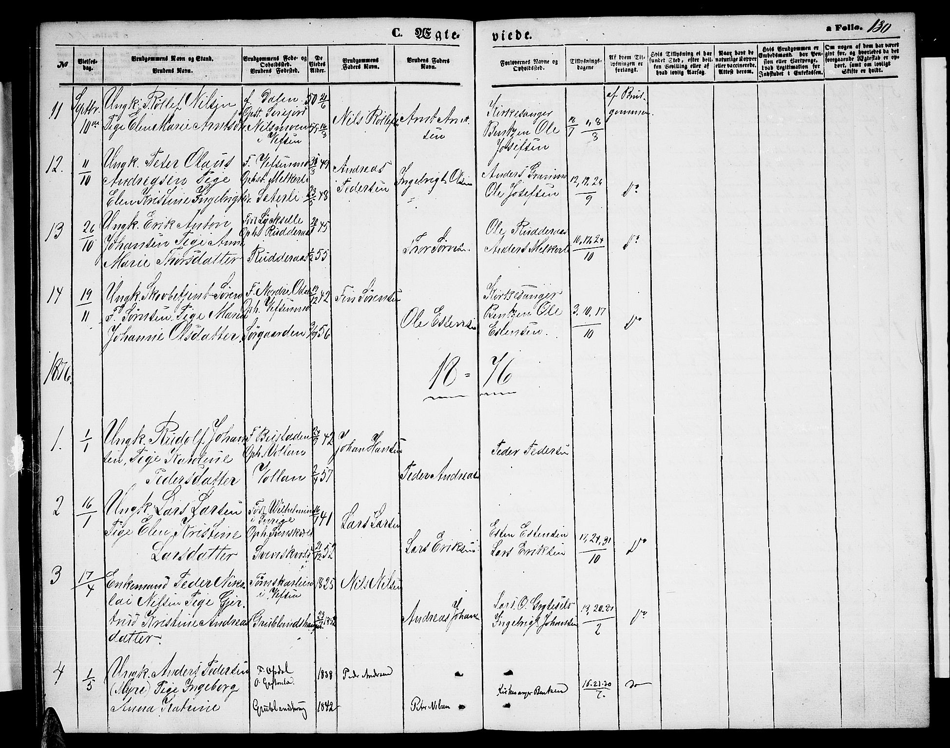 Ministerialprotokoller, klokkerbøker og fødselsregistre - Nordland, AV/SAT-A-1459/823/L0329: Parish register (copy) no. 823C01, 1865-1878, p. 130