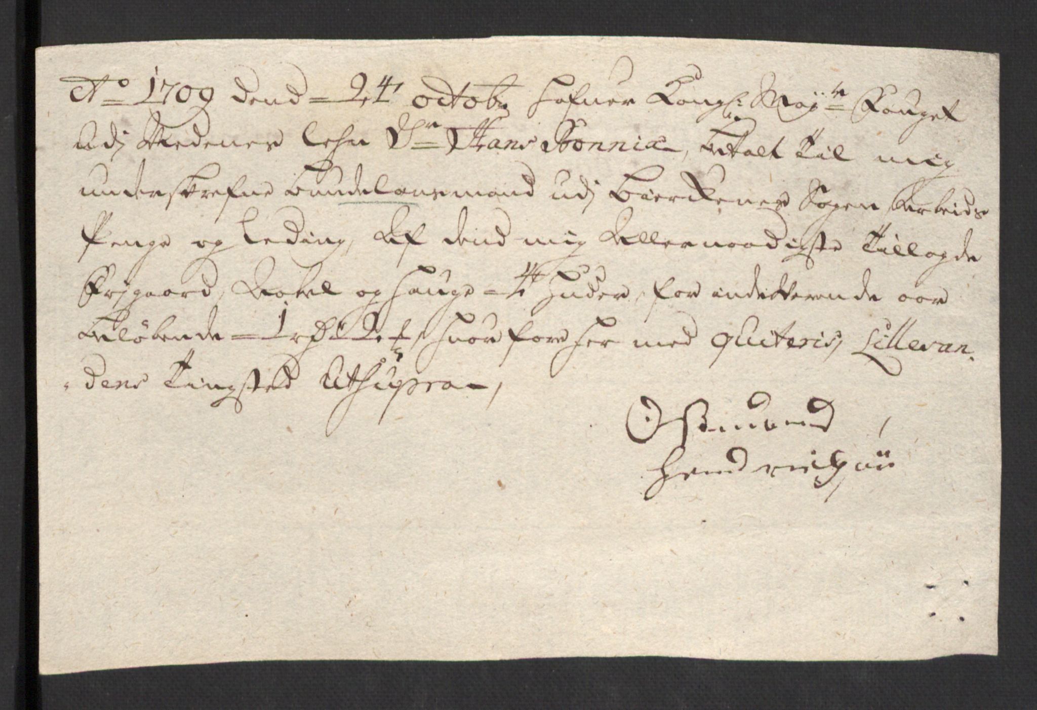 Rentekammeret inntil 1814, Reviderte regnskaper, Fogderegnskap, AV/RA-EA-4092/R39/L2318: Fogderegnskap Nedenes, 1706-1709, p. 510