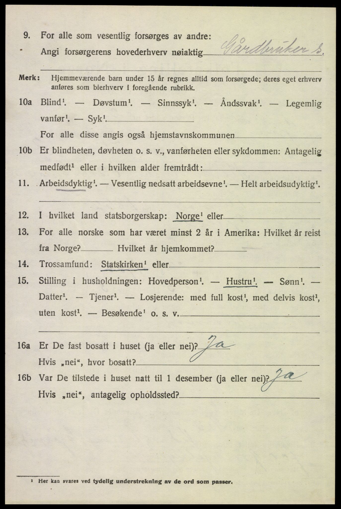 SAH, 1920 census for Grue, 1920, p. 2482