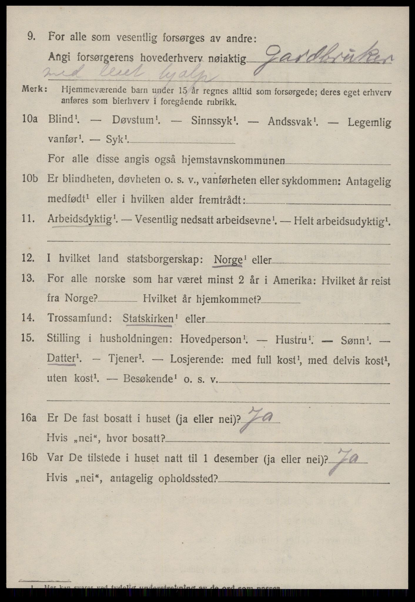 SAT, 1920 census for Haram, 1920, p. 6544