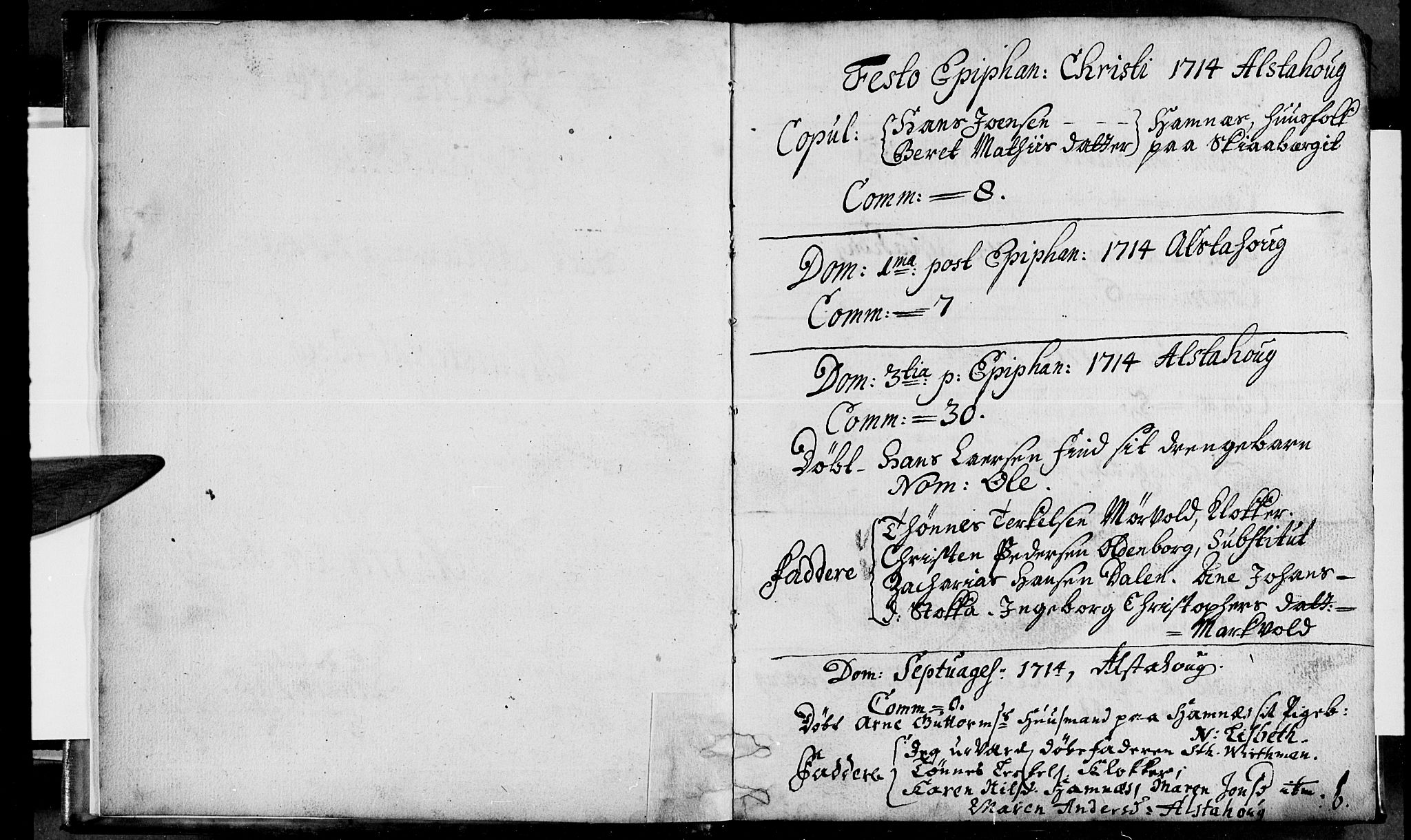 Ministerialprotokoller, klokkerbøker og fødselsregistre - Nordland, AV/SAT-A-1459/830/L0432: Parish register (official) no. 830A01, 1714-1737