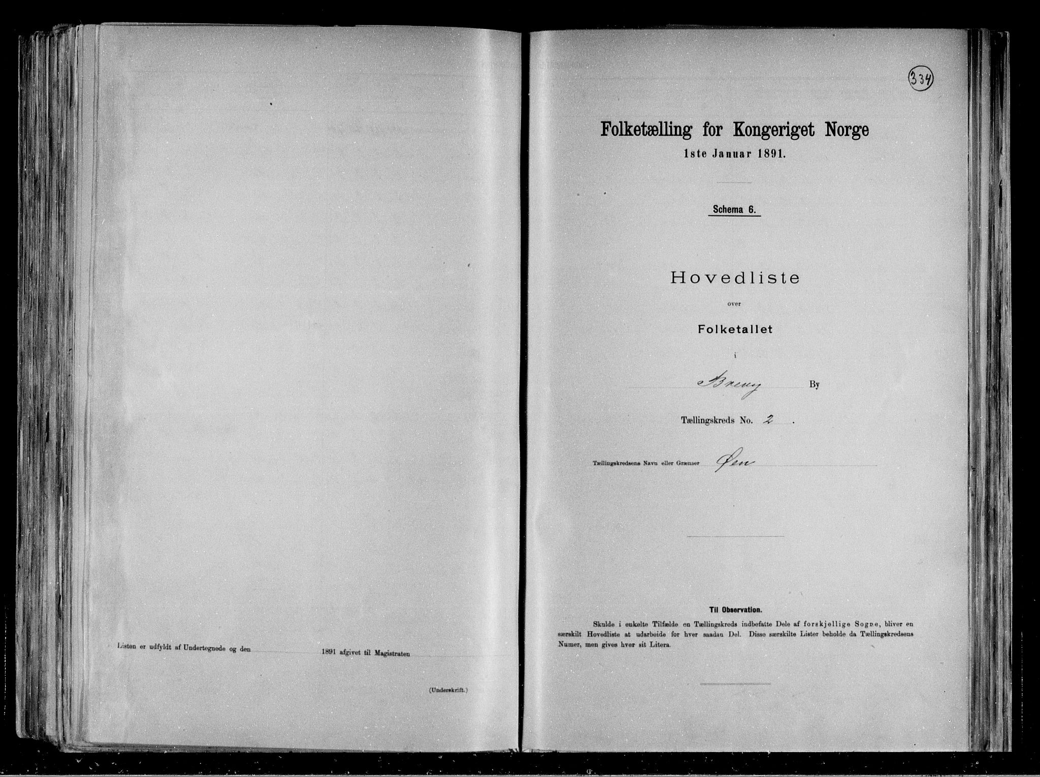 RA, 1891 census for 0804 Brevik, 1891, p. 10