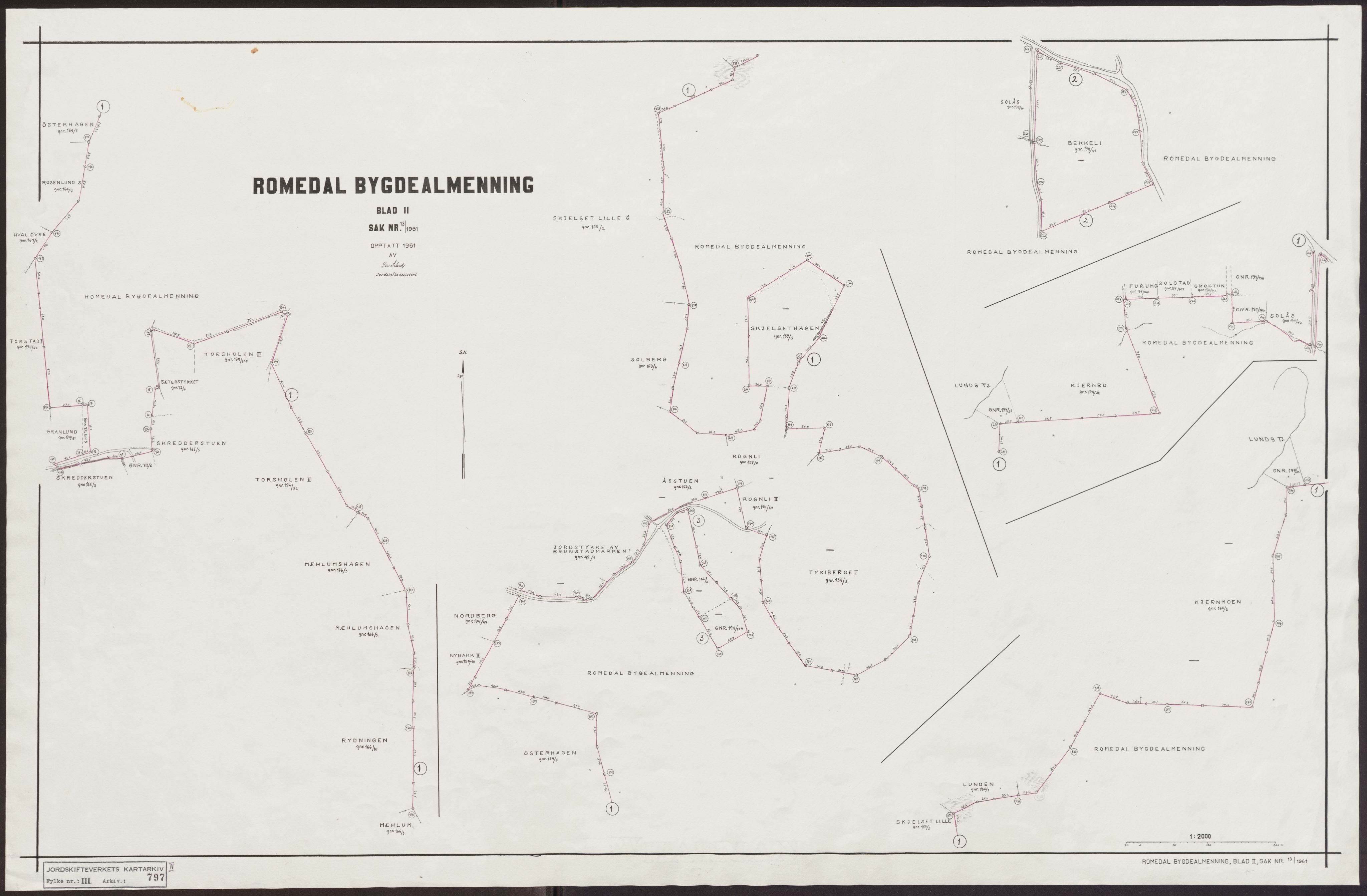 Jordskifteverkets kartarkiv, AV/RA-S-3929/T, 1859-1988, p. 1208