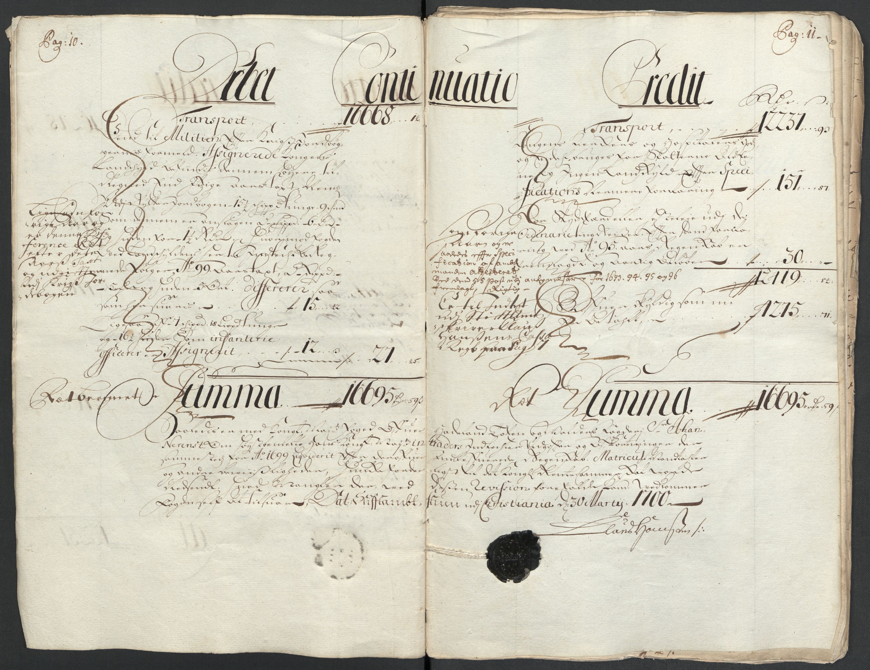 Rentekammeret inntil 1814, Reviderte regnskaper, Fogderegnskap, AV/RA-EA-4092/R18/L1297: Fogderegnskap Hadeland, Toten og Valdres, 1699, p. 8