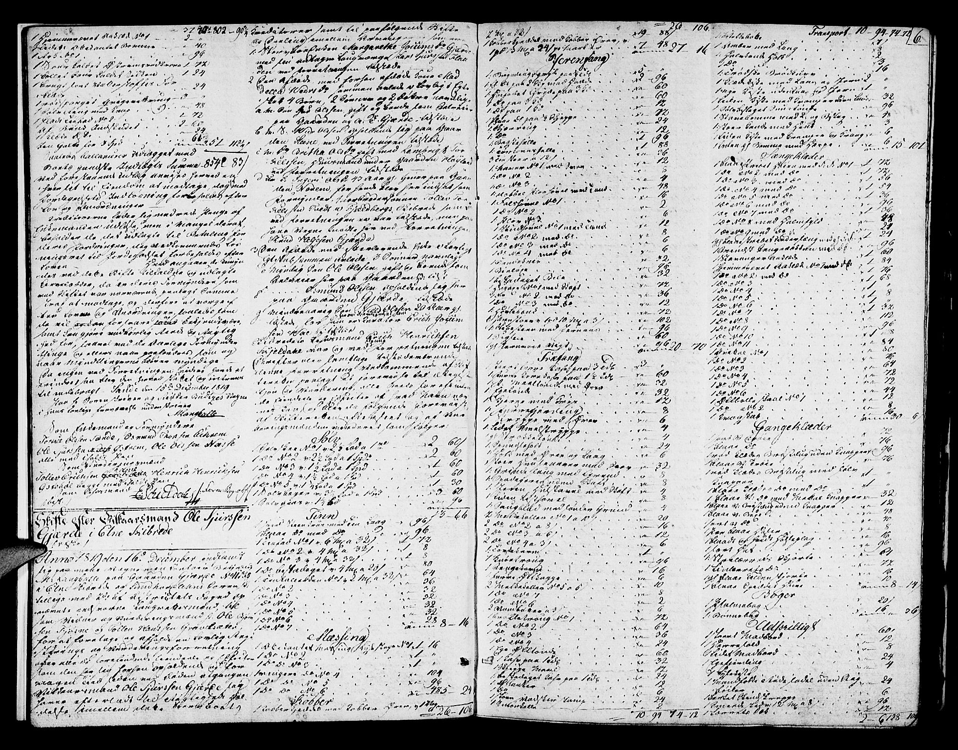 Sunnhordland sorenskrivar, AV/SAB-A-2401/1/H/Ha/Hae/L0001: Skifteprotokollar. Skånevik, Etne, Fjelberg og Kvinnherad. Register i protokoll, 1819-1825, p. 5b-6a