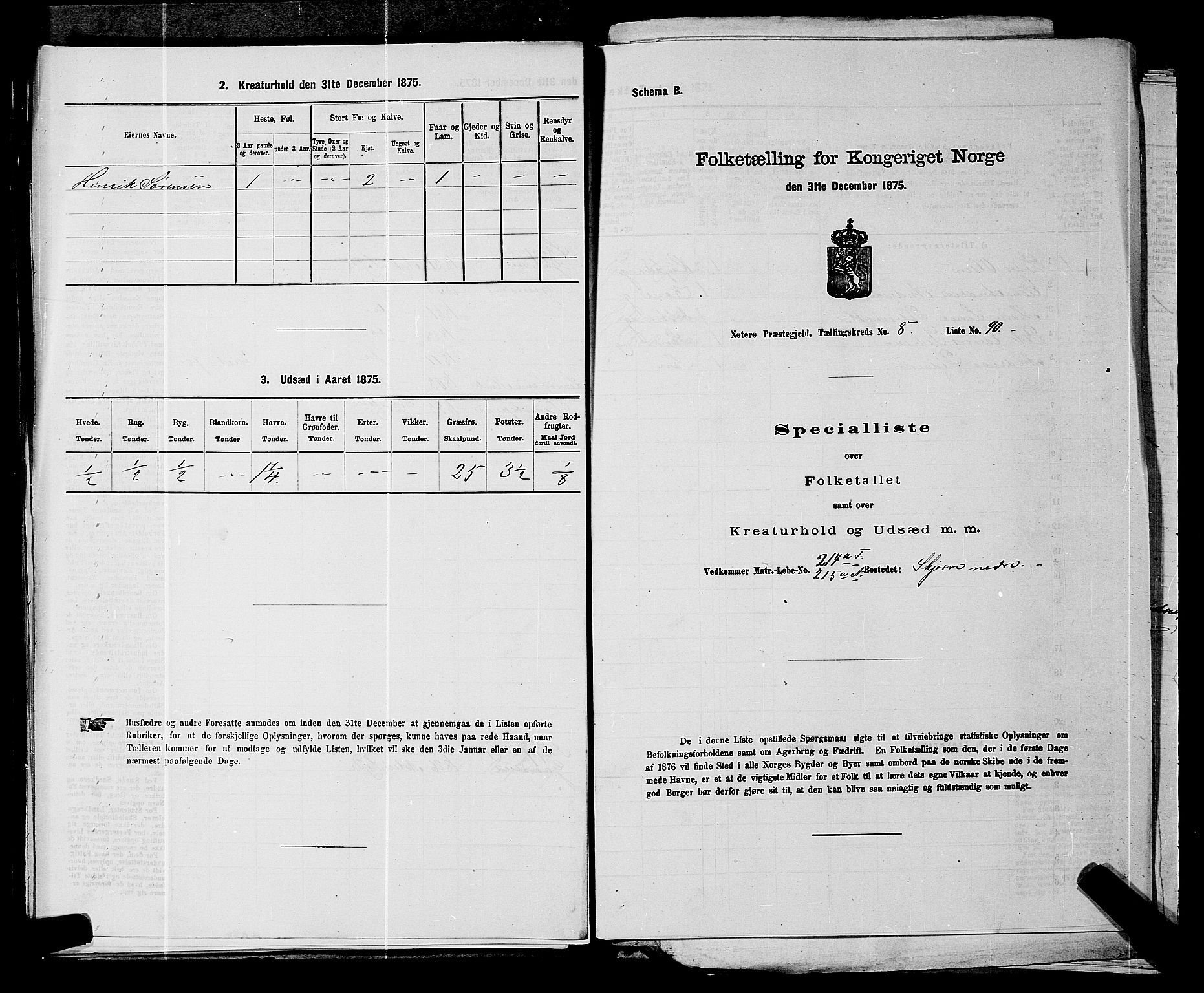 SAKO, 1875 census for 0722P Nøtterøy, 1875, p. 1723