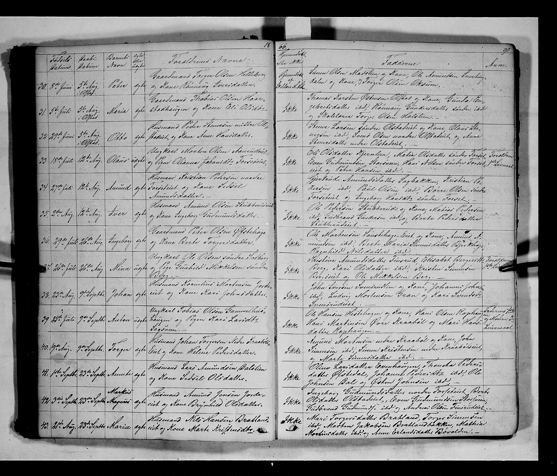 Gausdal prestekontor, AV/SAH-PREST-090/H/Ha/Hab/L0005: Parish register (copy) no. 5, 1846-1867, p. 90