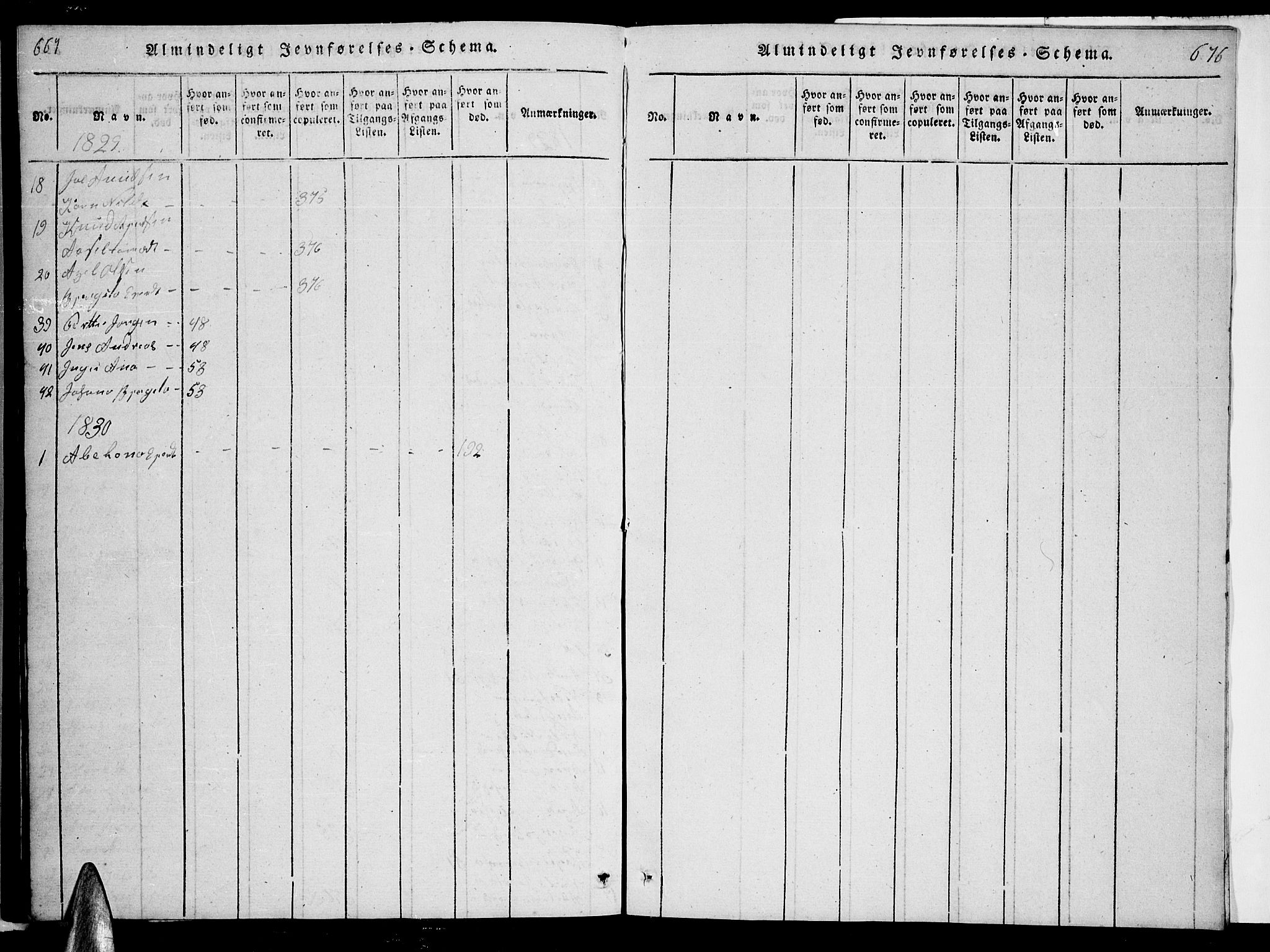 Ministerialprotokoller, klokkerbøker og fødselsregistre - Nordland, AV/SAT-A-1459/863/L0911: Parish register (copy) no. 863C01, 1821-1858, p. 667-668