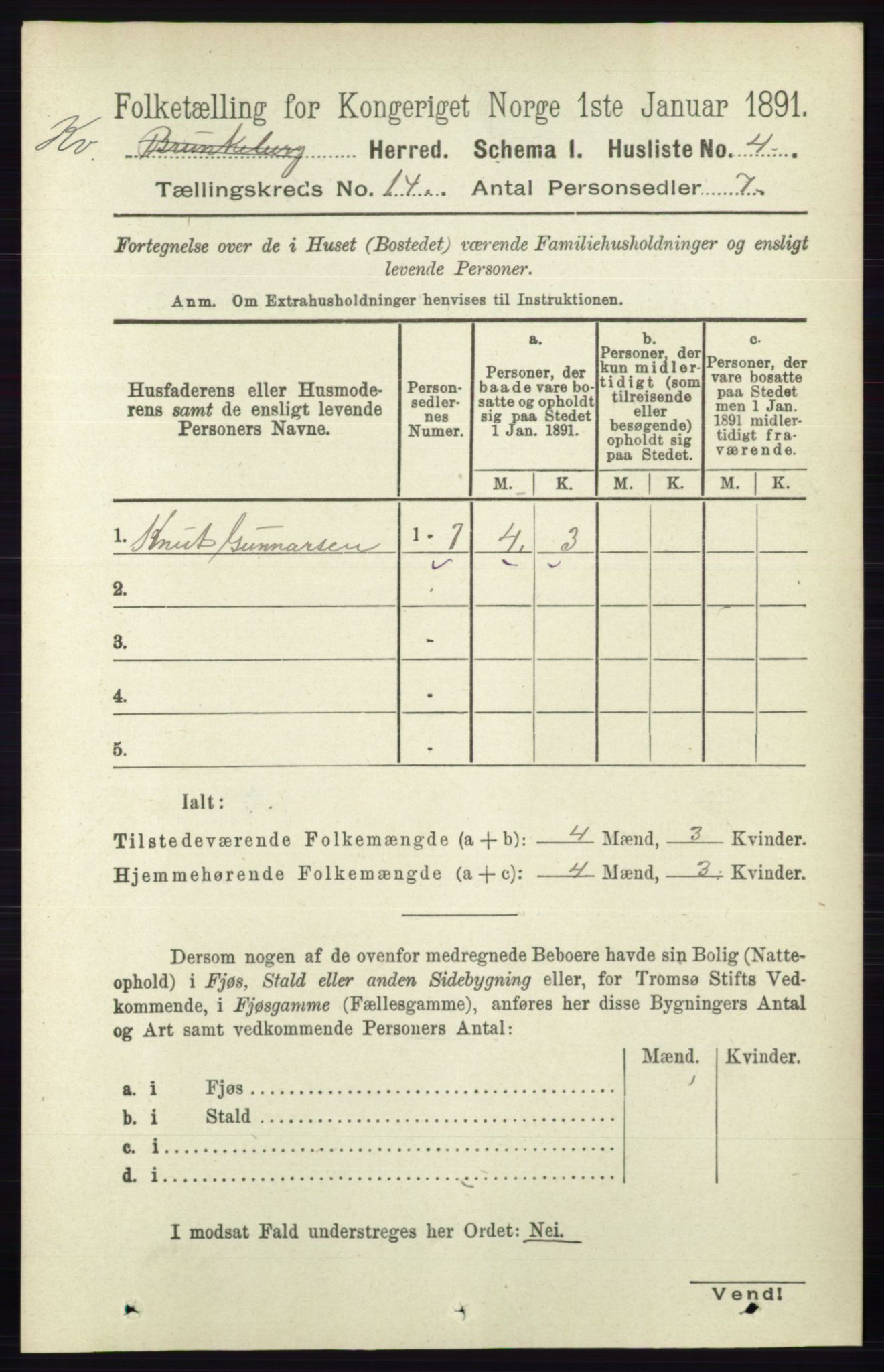 RA, 1891 census for 0829 Kviteseid, 1891, p. 3319