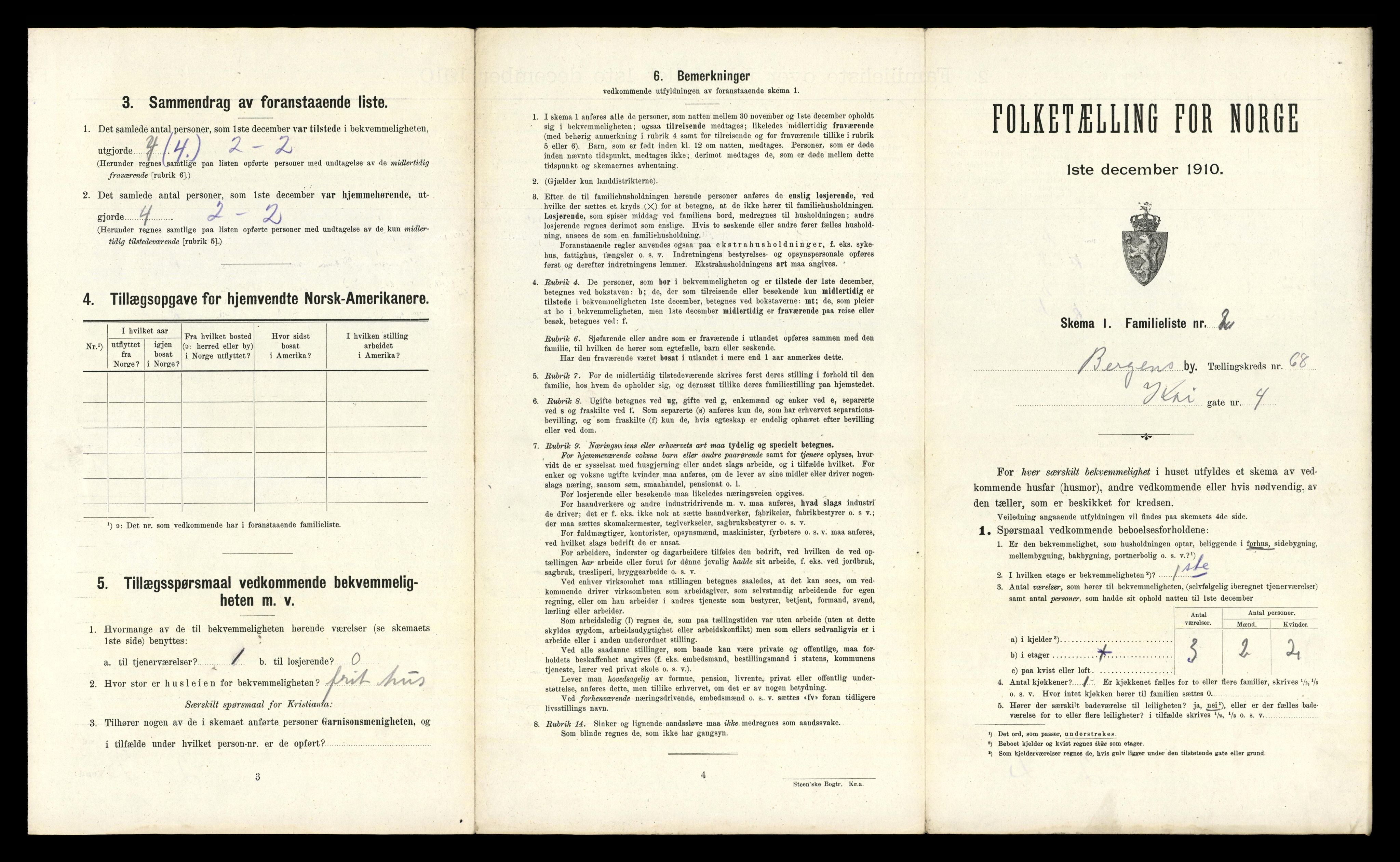 RA, 1910 census for Bergen, 1910, p. 23297