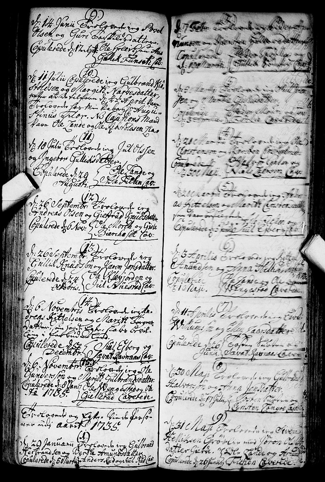 Flesberg kirkebøker, AV/SAKO-A-18/F/Fa/L0002: Parish register (official) no. I 2, 1726-1747