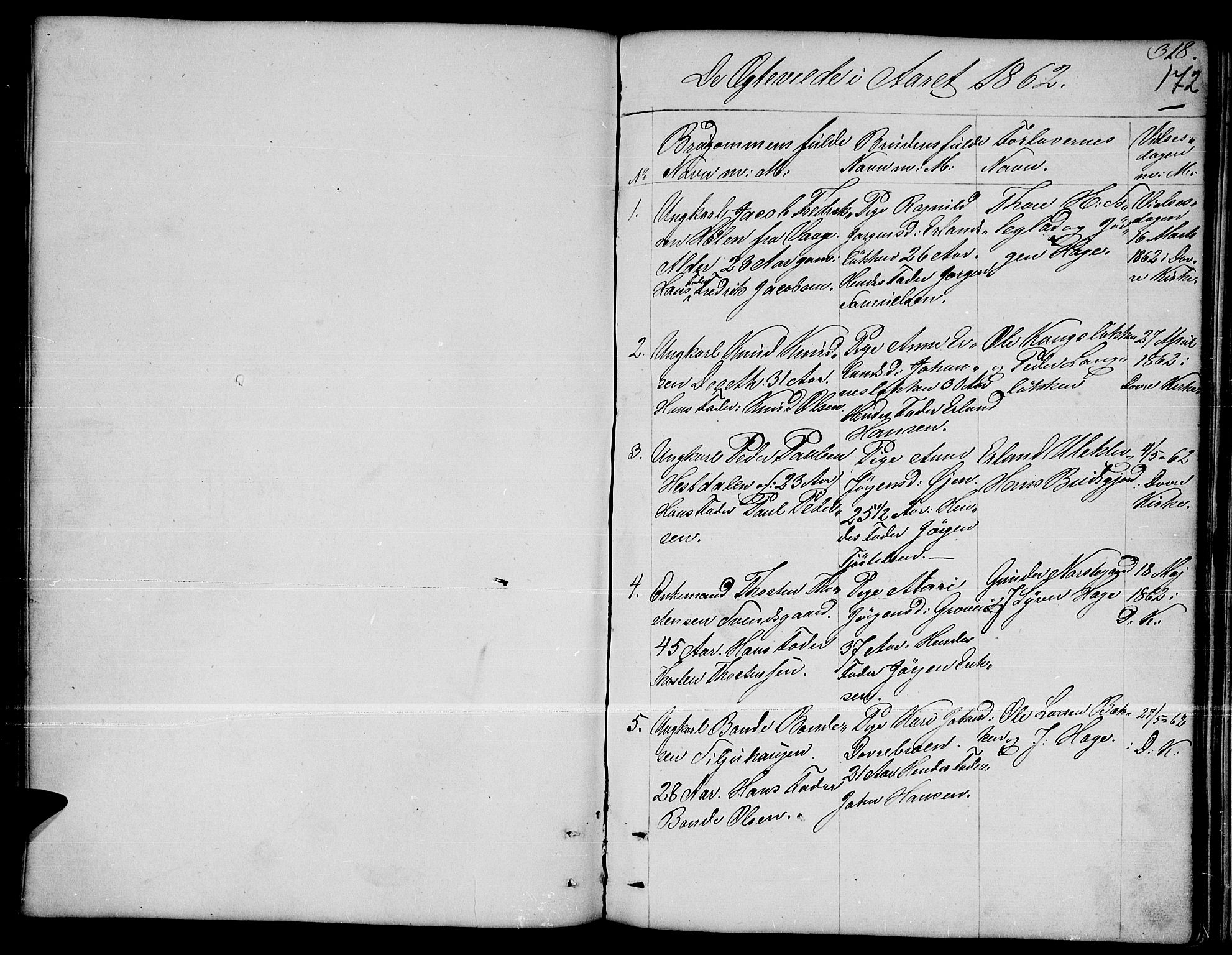 Dovre prestekontor, SAH/PREST-066/H/Ha/Hab/L0001: Parish register (copy) no. 1, 1862-1880, p. 318