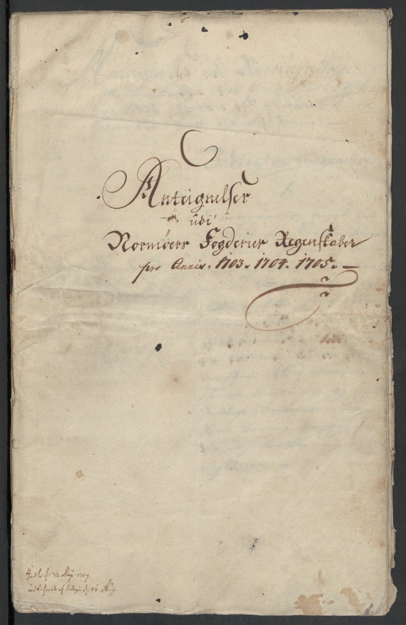 Rentekammeret inntil 1814, Reviderte regnskaper, Fogderegnskap, RA/EA-4092/R56/L3741: Fogderegnskap Nordmøre, 1705, p. 165