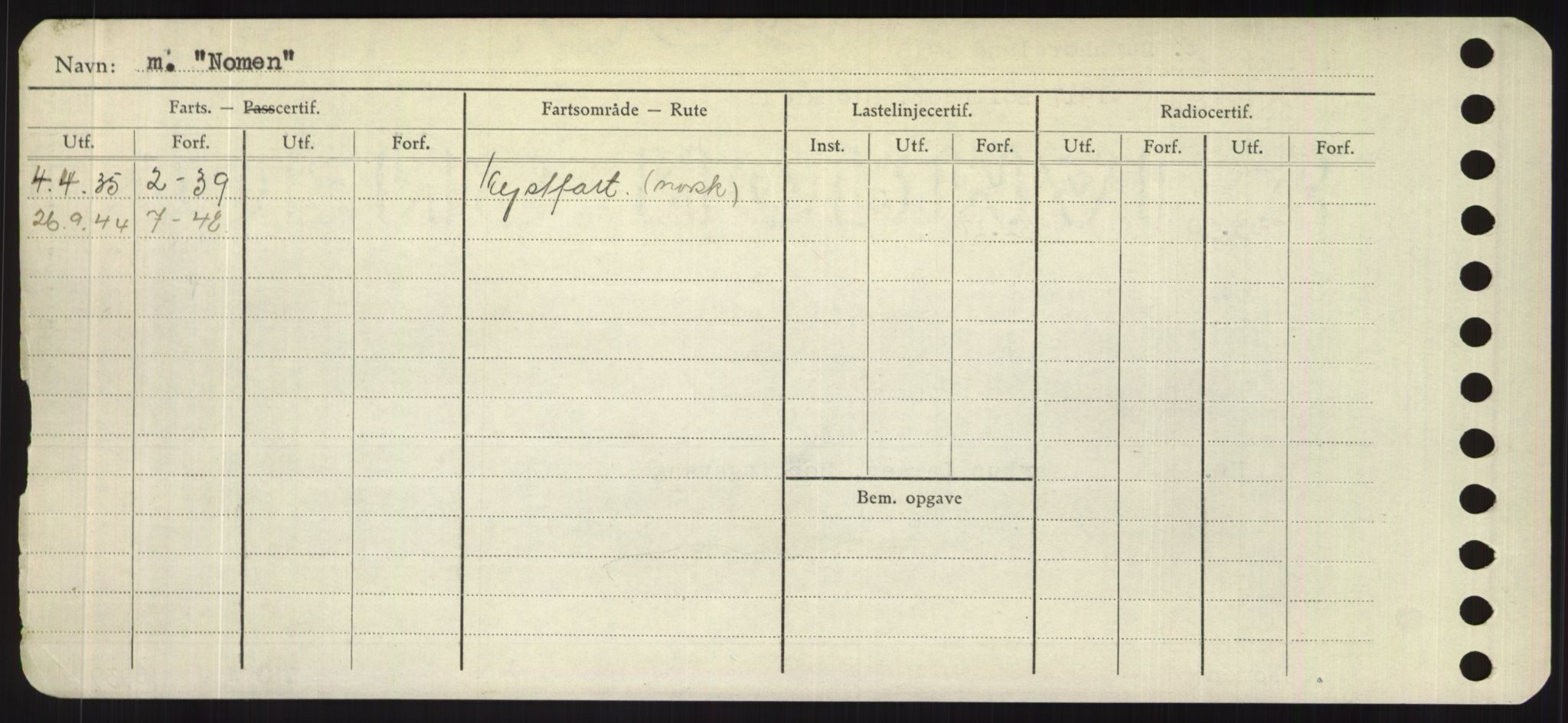 Sjøfartsdirektoratet med forløpere, Skipsmålingen, AV/RA-S-1627/H/Hd/L0026: Fartøy, N-Norhol, p. 262