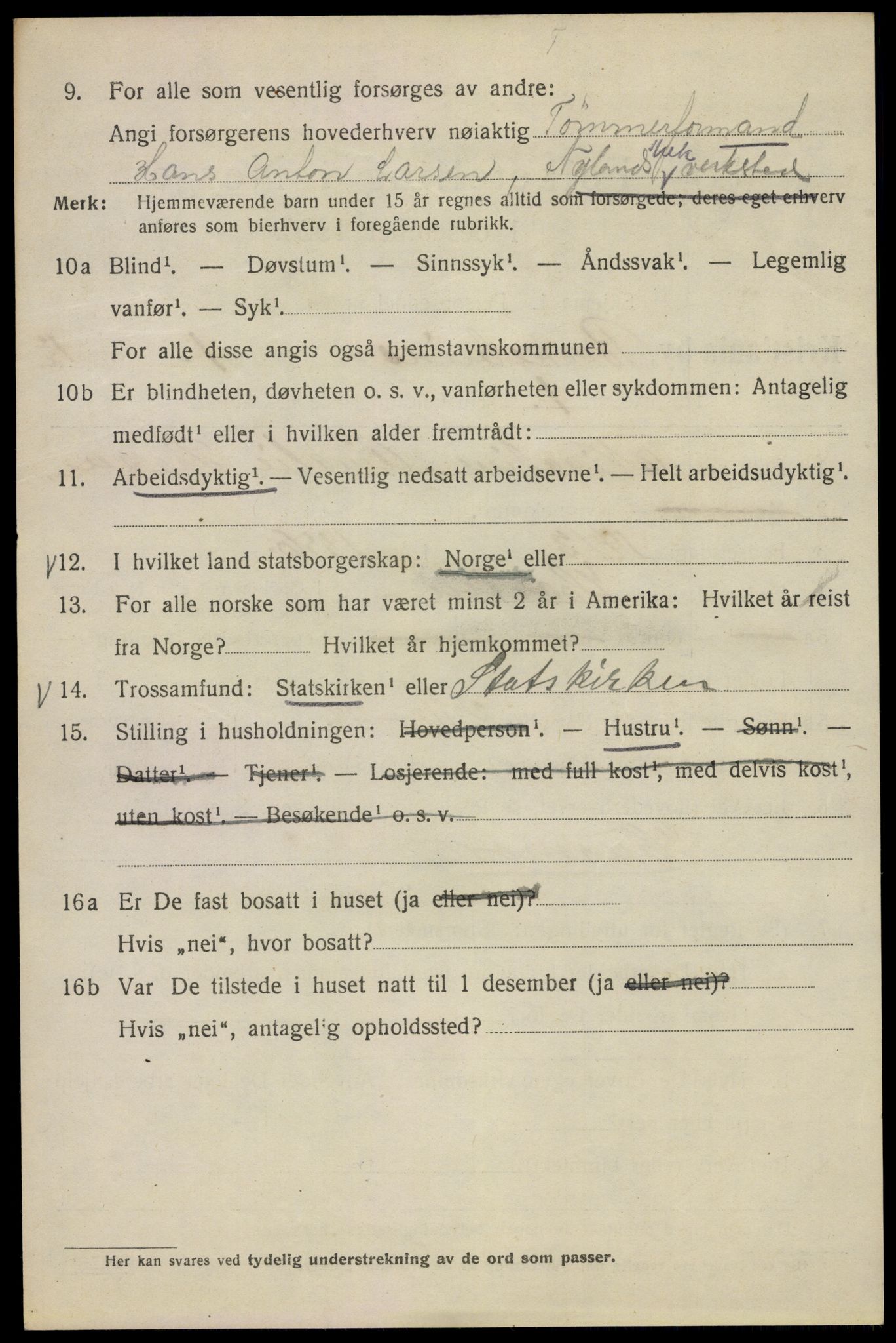 SAO, 1920 census for Kristiania, 1920, p. 155988