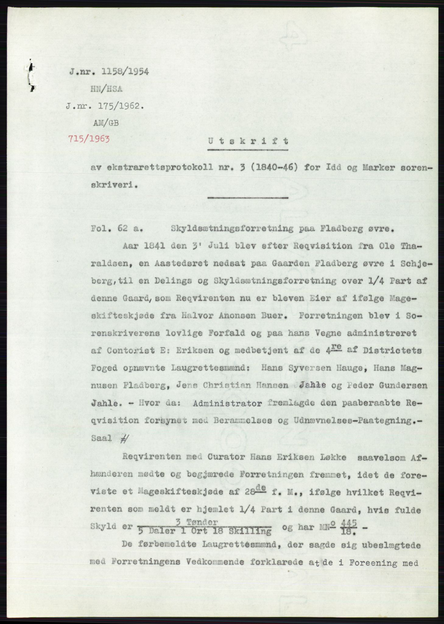 Statsarkivet i Oslo, SAO/A-10621/Z/Zd/L0001: Avskrifter, j.nr 34/1953 og 385-1291/1954, 1953-1954, p. 464