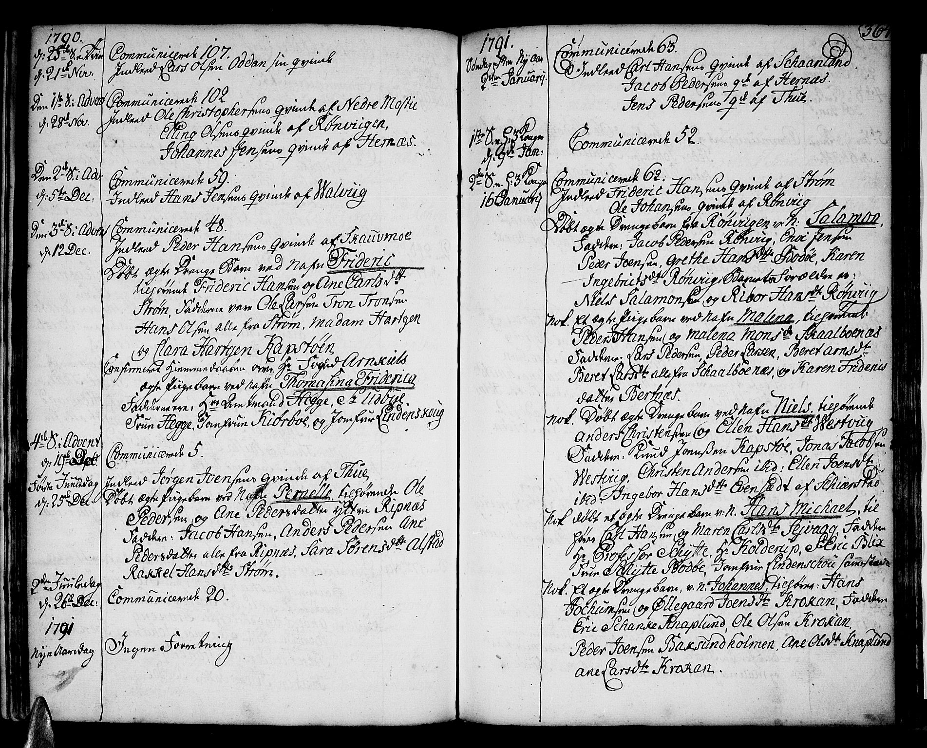 Ministerialprotokoller, klokkerbøker og fødselsregistre - Nordland, AV/SAT-A-1459/801/L0003: Parish register (official) no. 801A03, 1762-1795, p. 364
