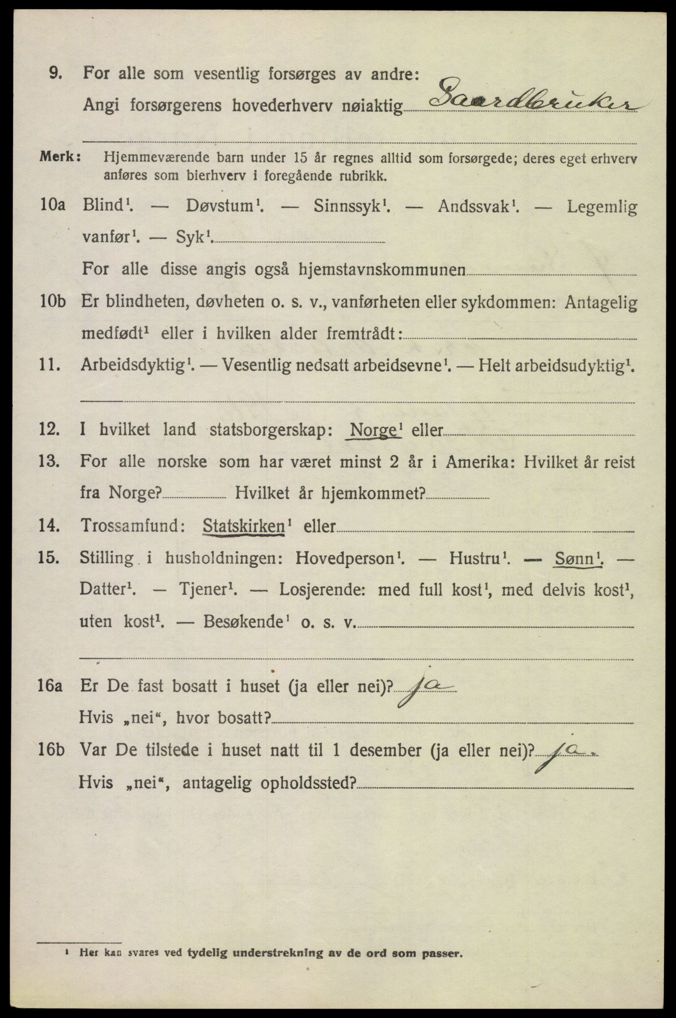 SAH, 1920 census for Østre Gausdal, 1920, p. 2793
